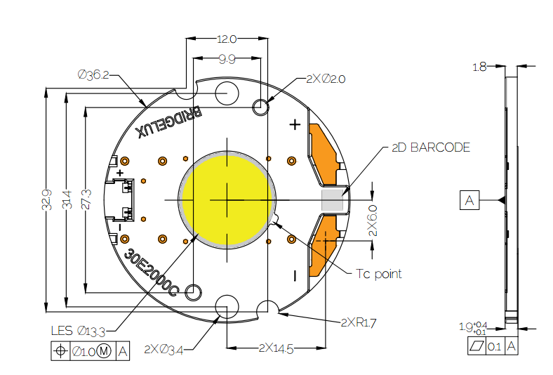 Bridgelux BXRC-30H2000-D-82 for sale