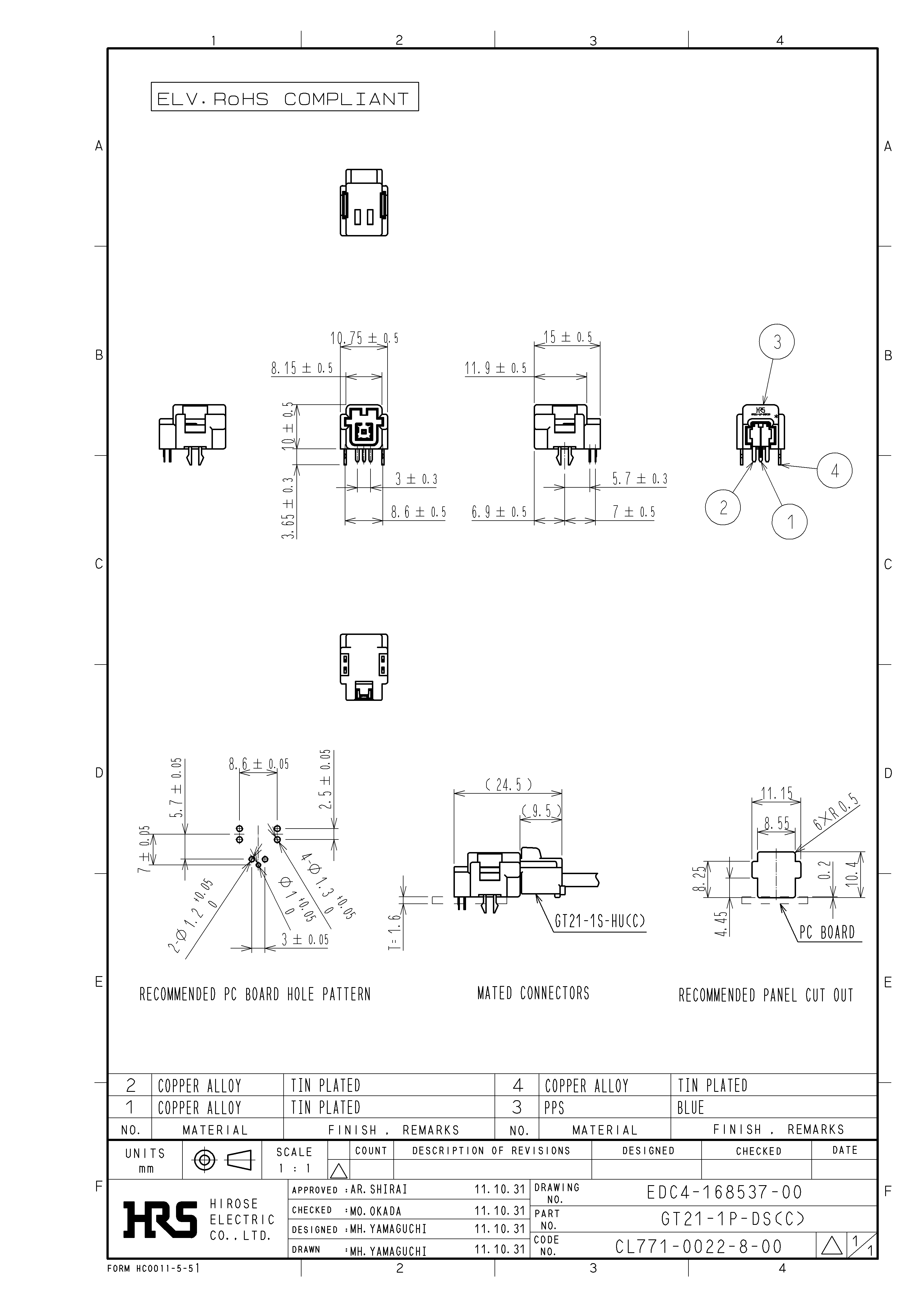 HRS GT21-1P-DS(C) for sale