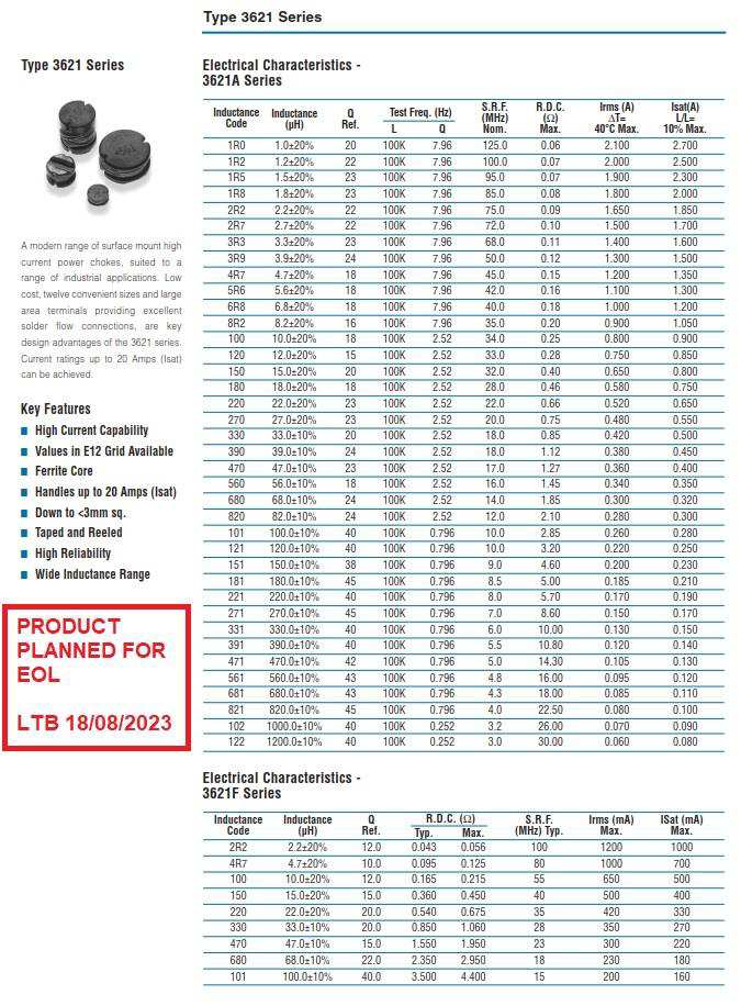 TE Connectivity 3621D222KT for sale