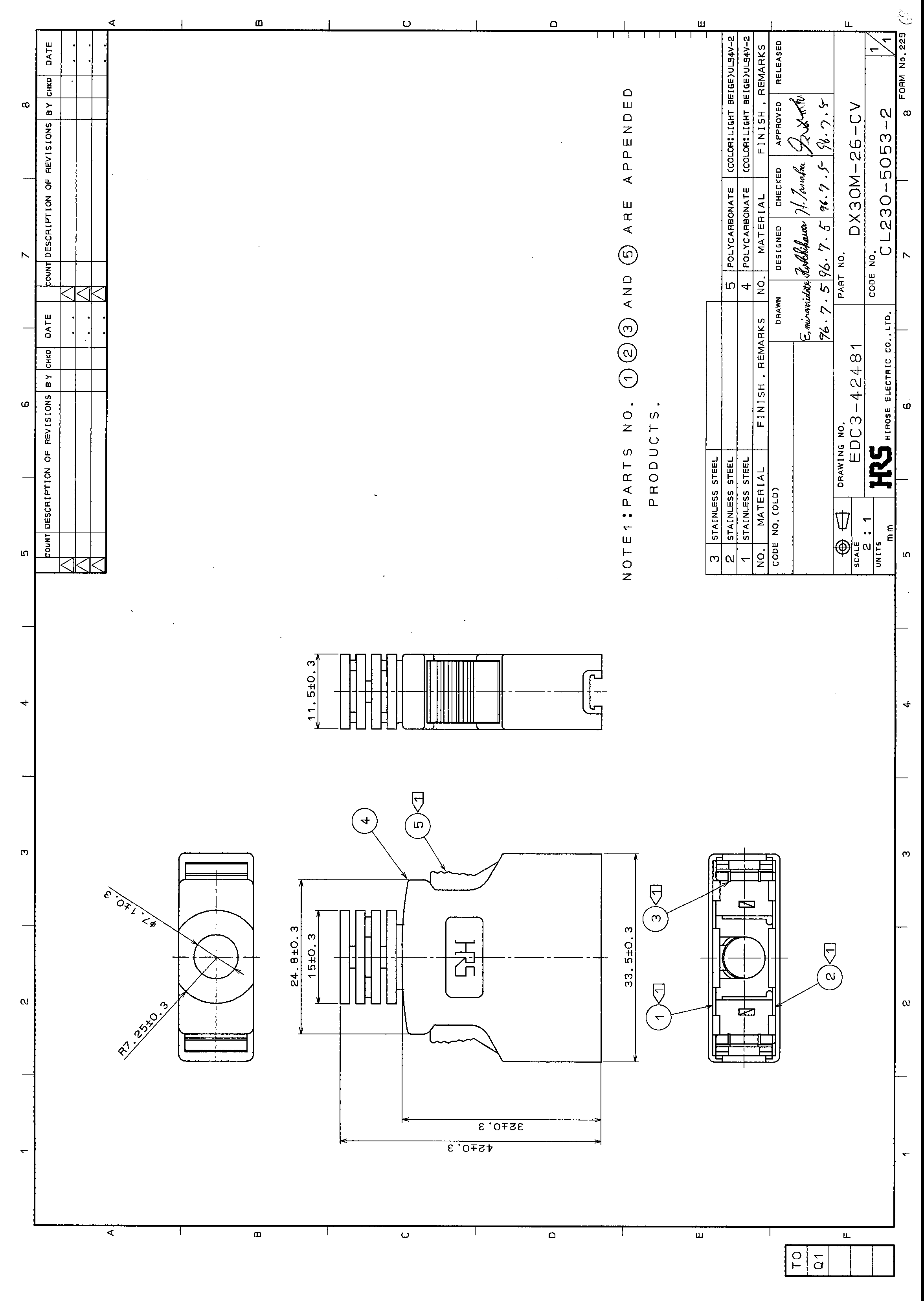 HRS DX30M-26-CV for sale