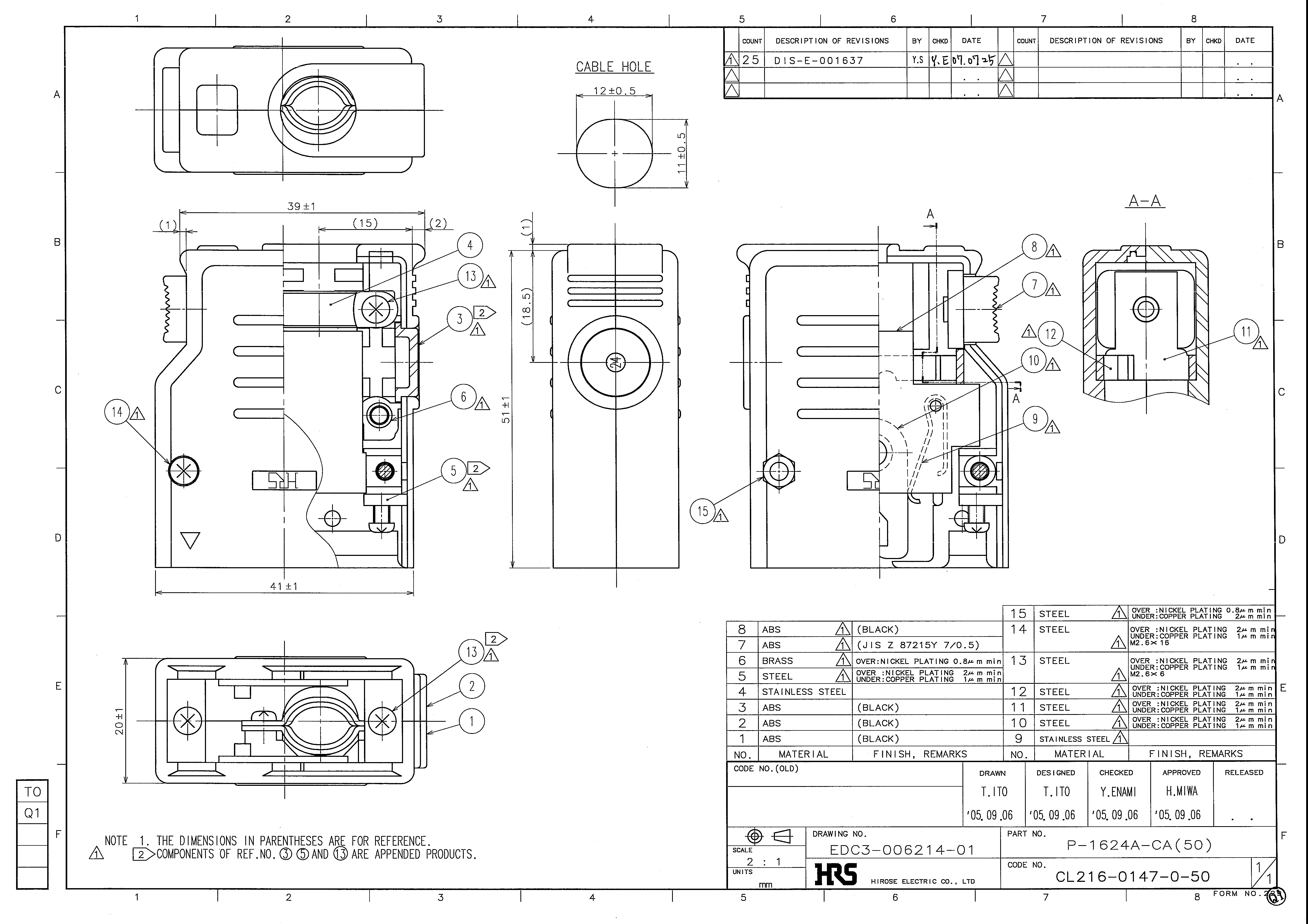 HRS P-1624A-CA(50) for sale