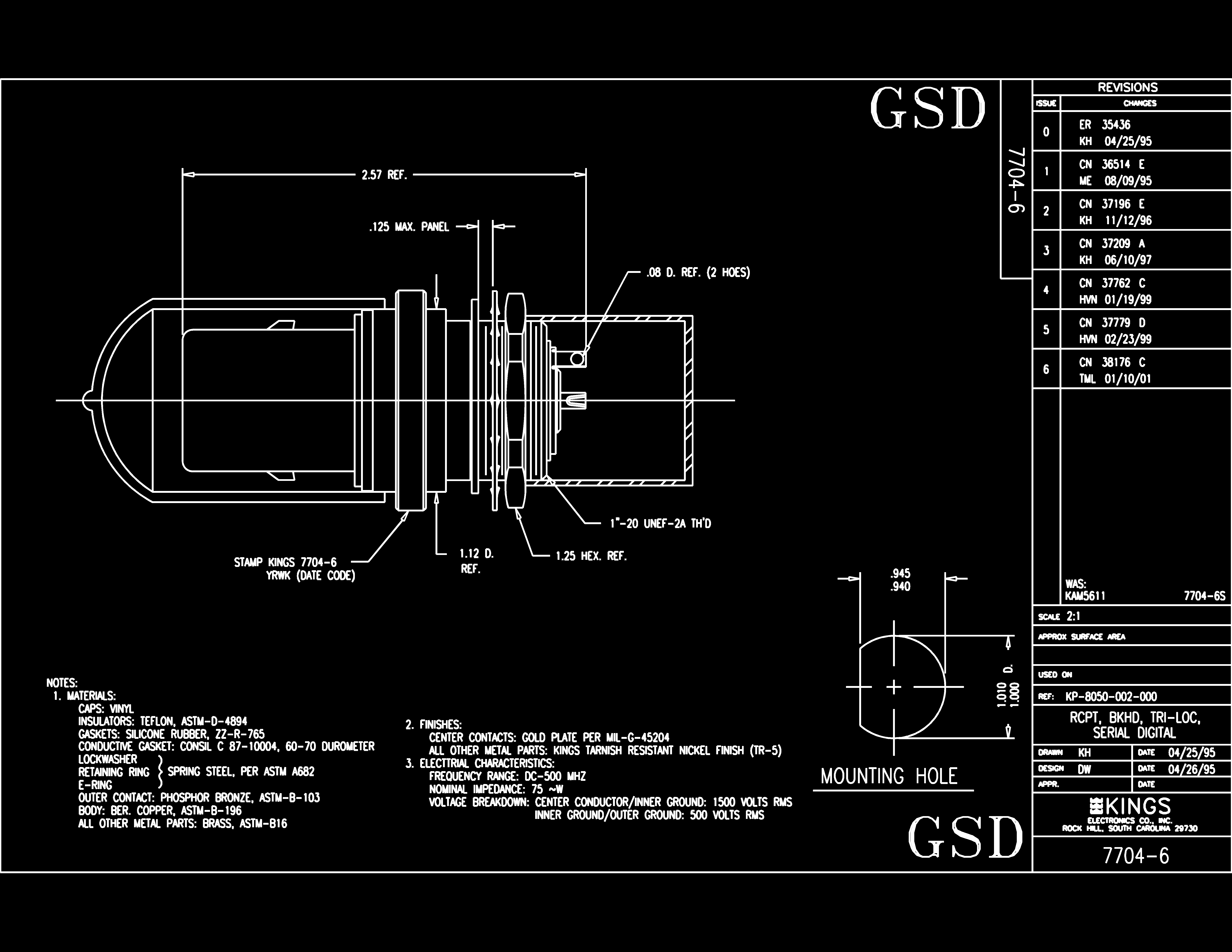 Winchester Interconnect 7704-6 for sale