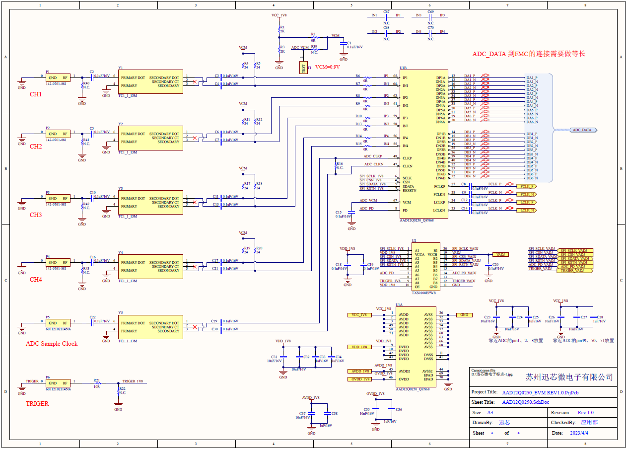 Acelamicro AAD12Q0250_EVM REV 1.0 for sale