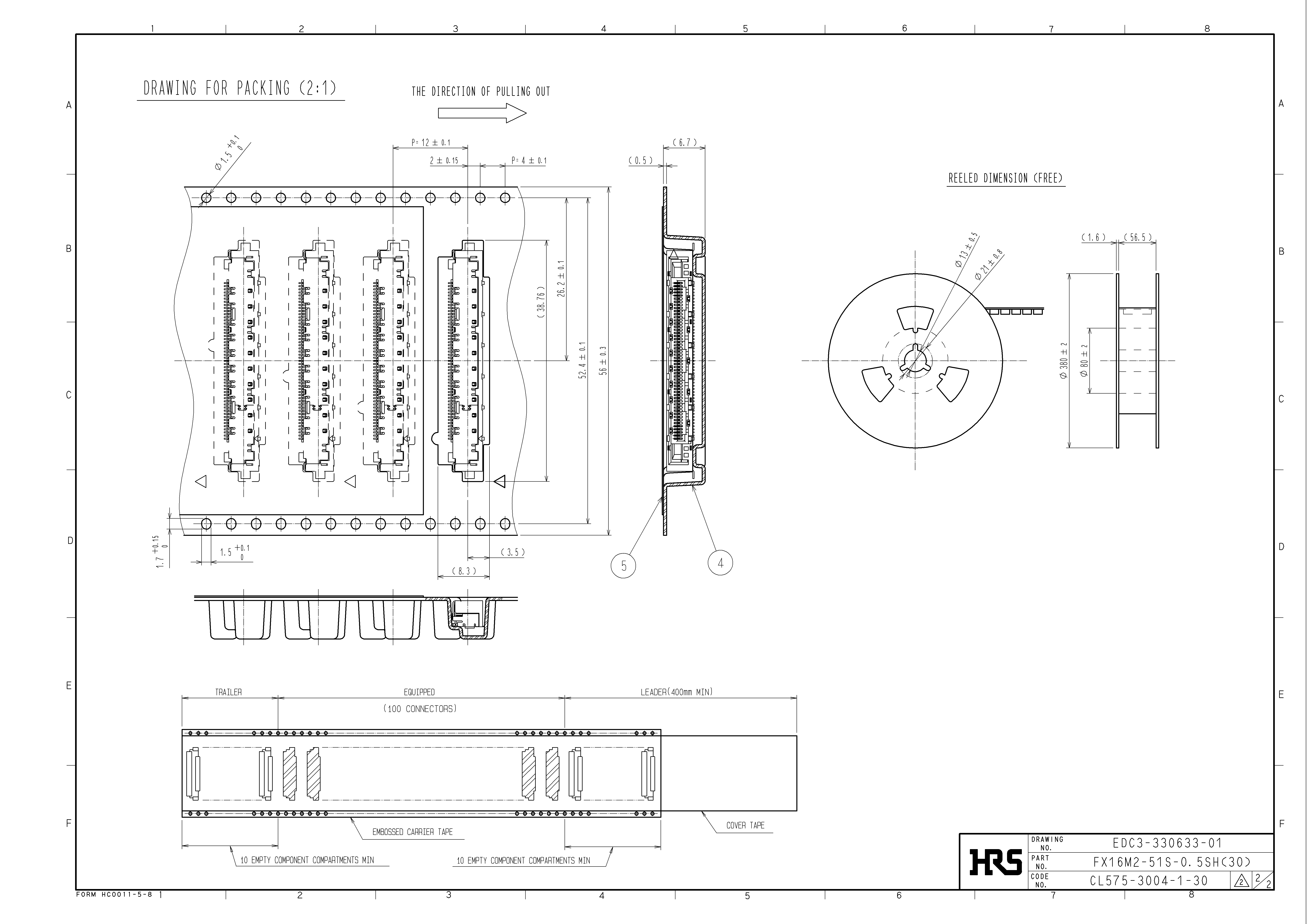 HRS FX16M2-51S-0.5SH(30) for sale