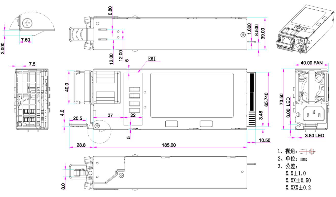 Bel Fuse PEC550-12-074NA for sale