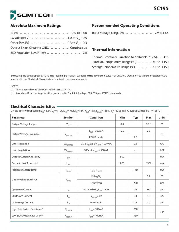 SEMTECH SC195ULTRT index 3