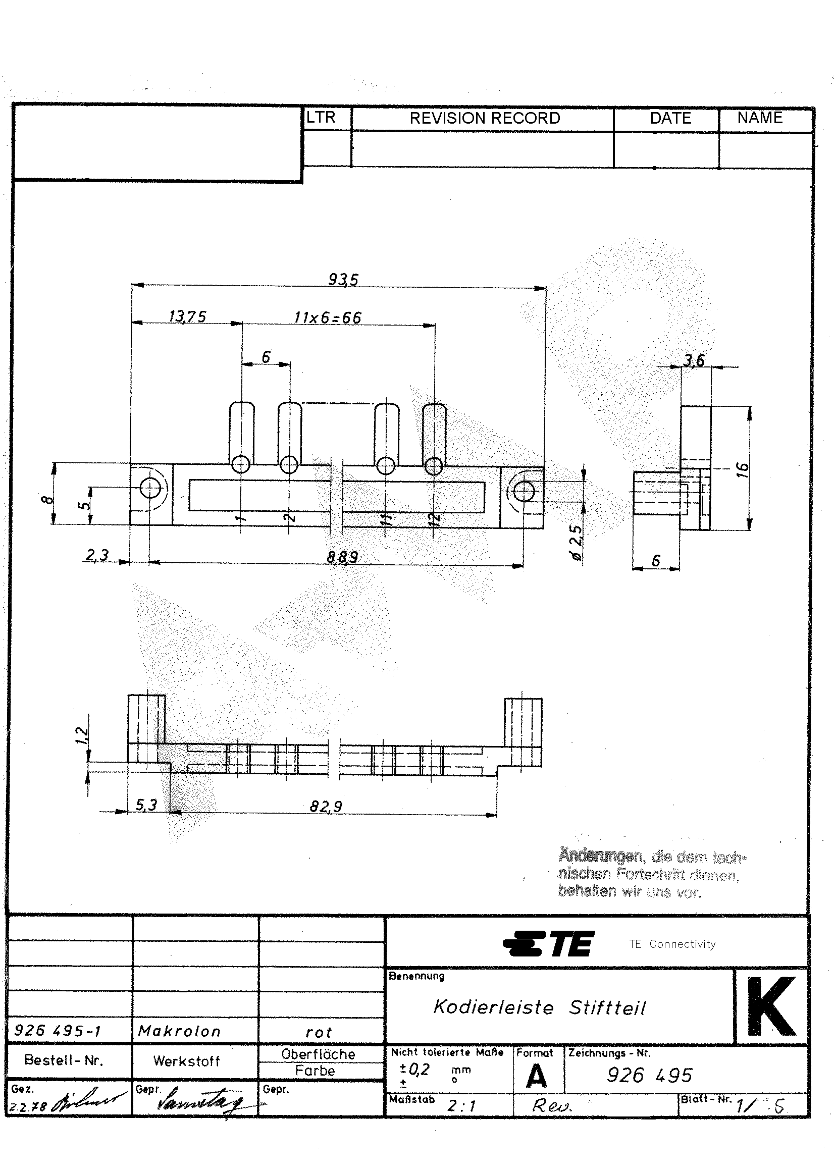 TE Connectivity 926495-3 for sale