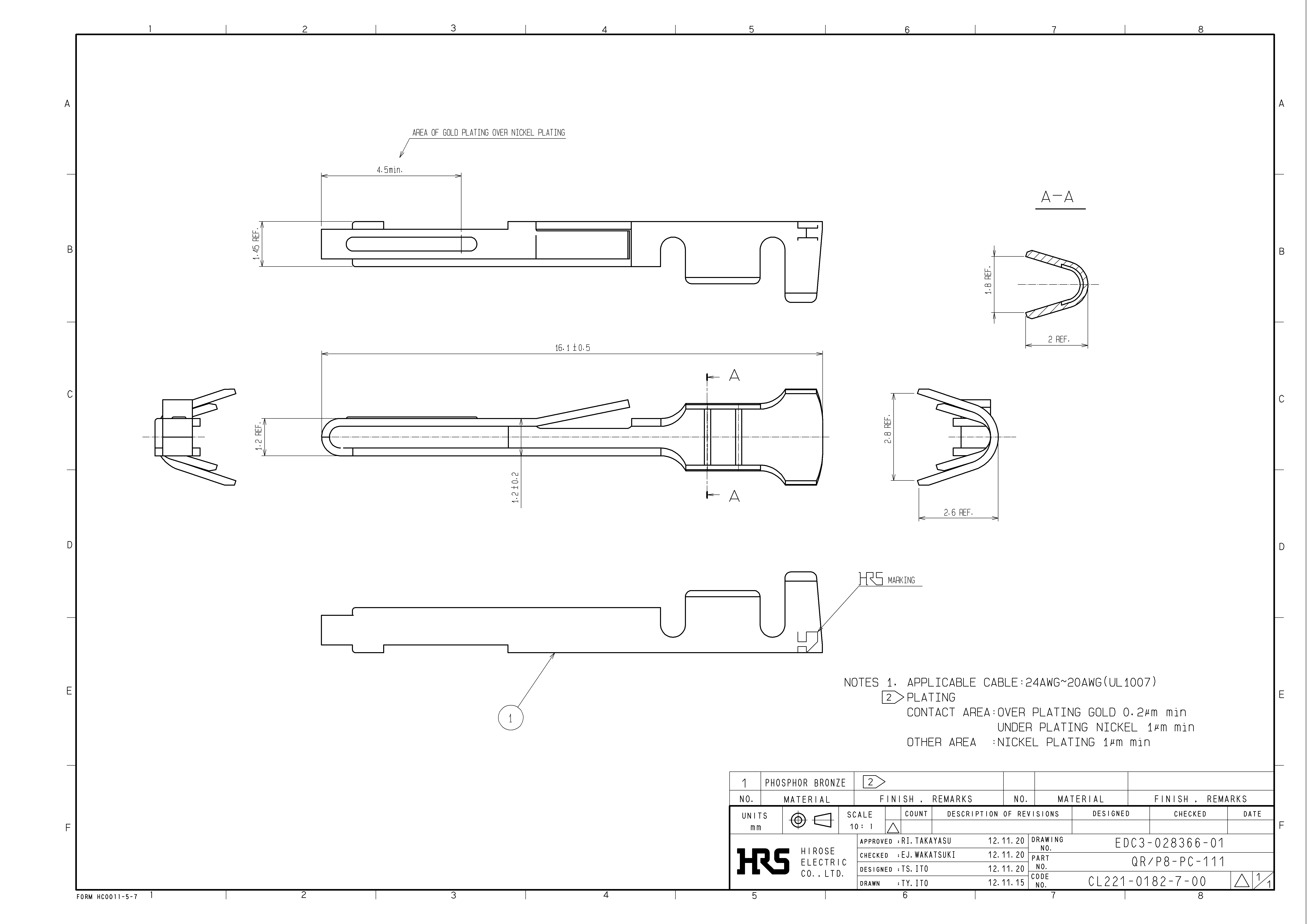 HRS QR/P8-PC-111 for sale