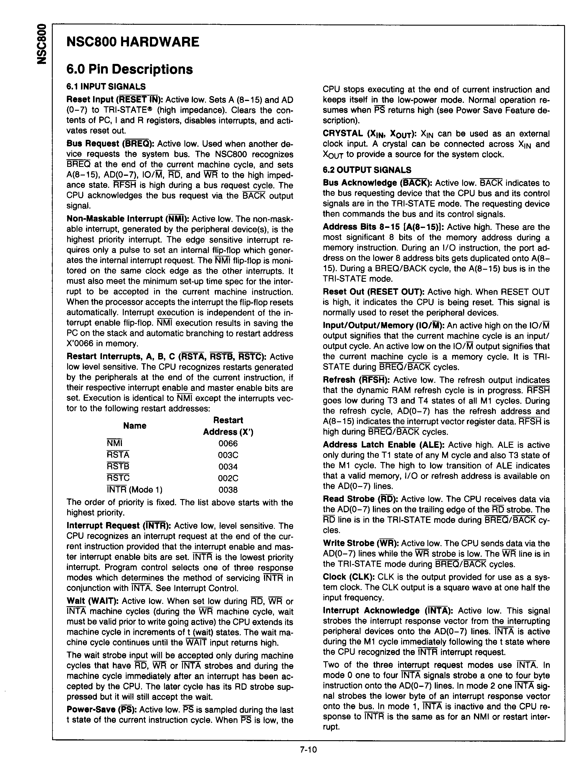 Rochester Electronics NSC800N-4I for sale