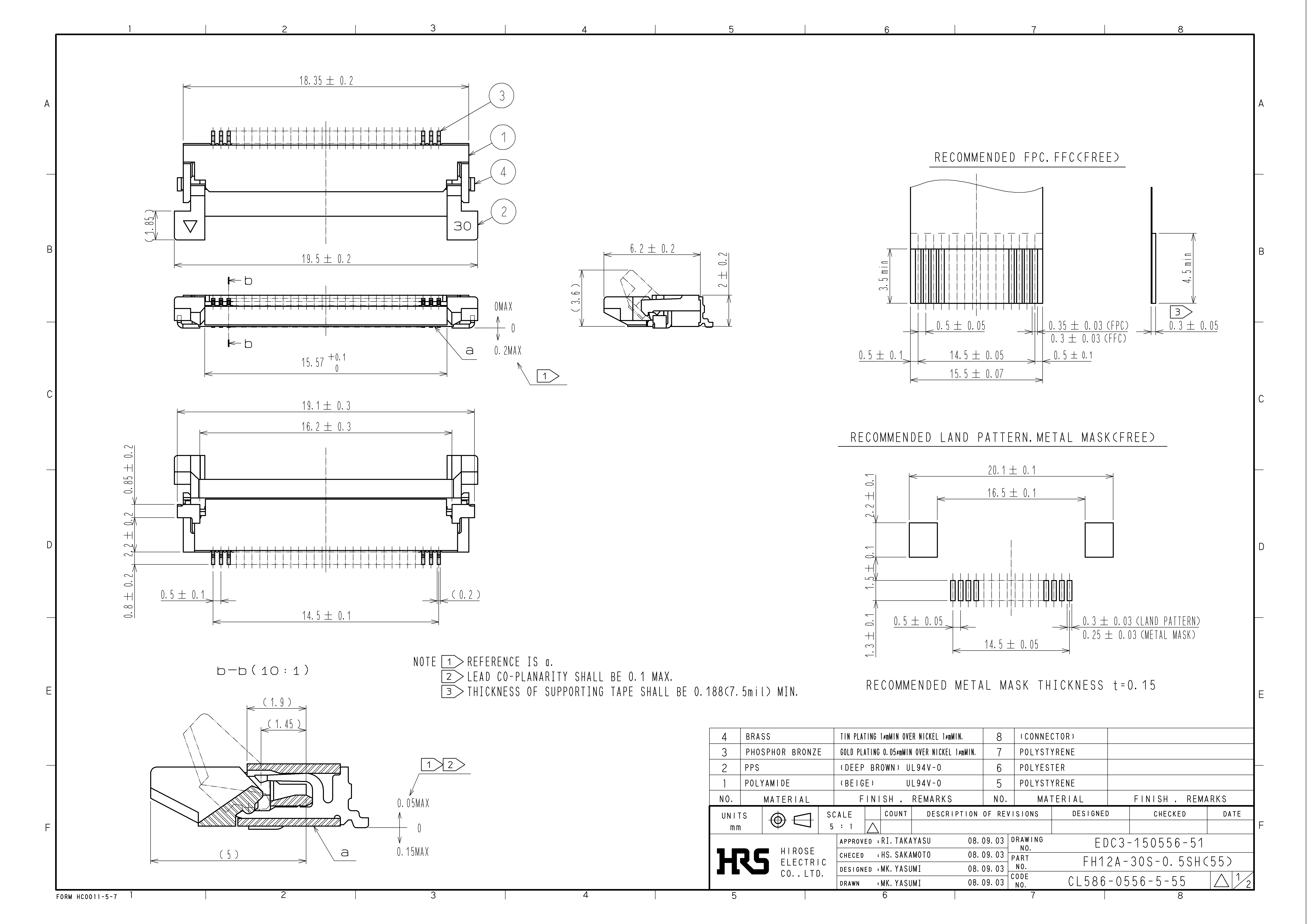HRS FH12A-30S-0.5SH(55) for sale
