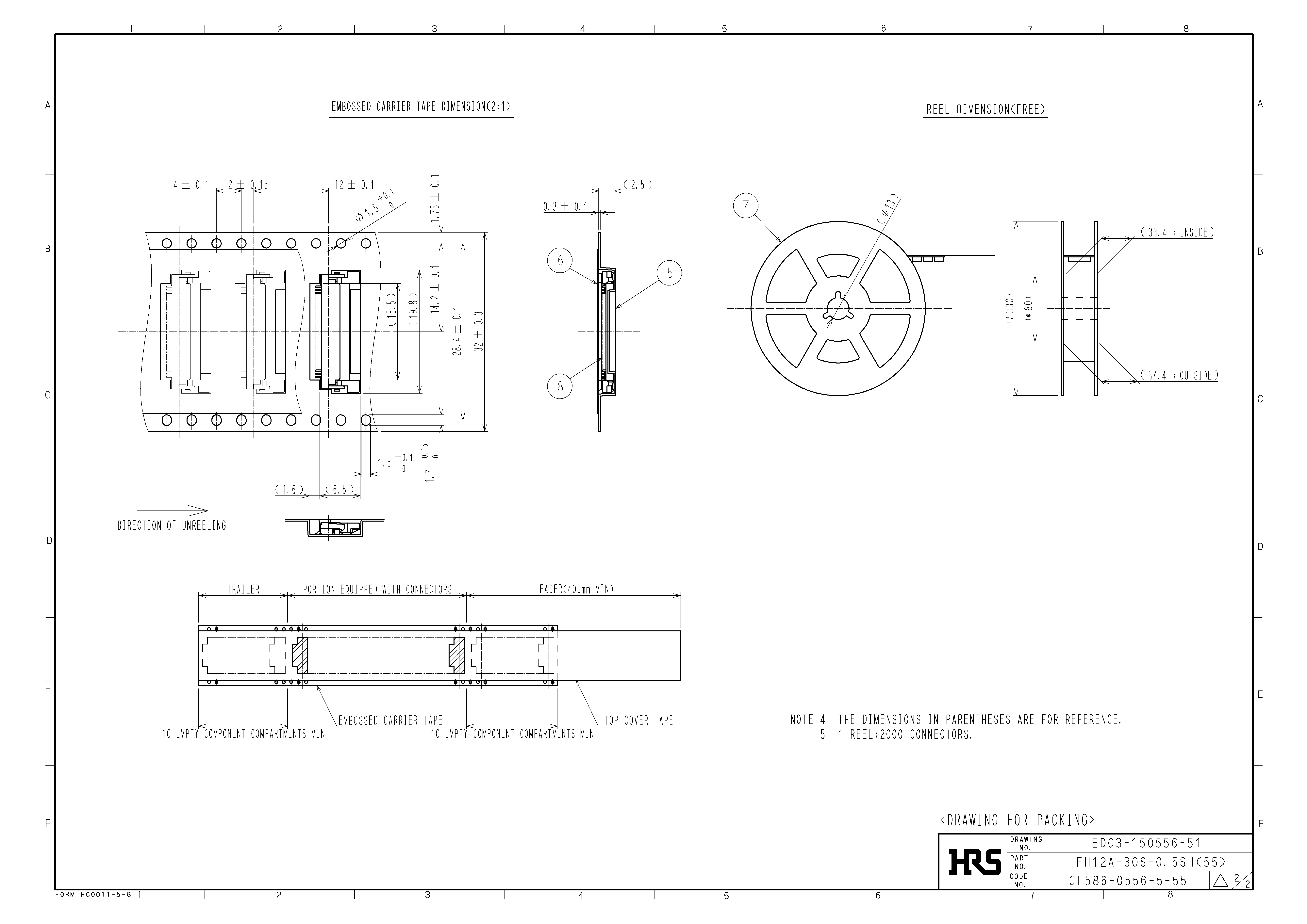 HRS FH12A-30S-0.5SH(55) for sale