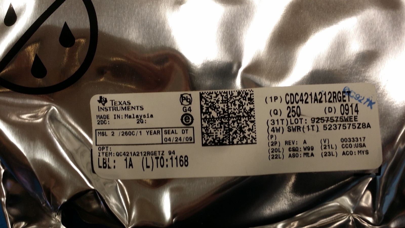TI CDC421A212RGET for sale