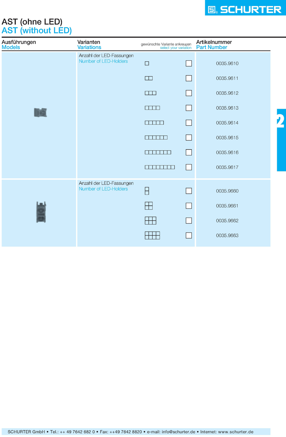 SCHURTER 0035.9610 for sale