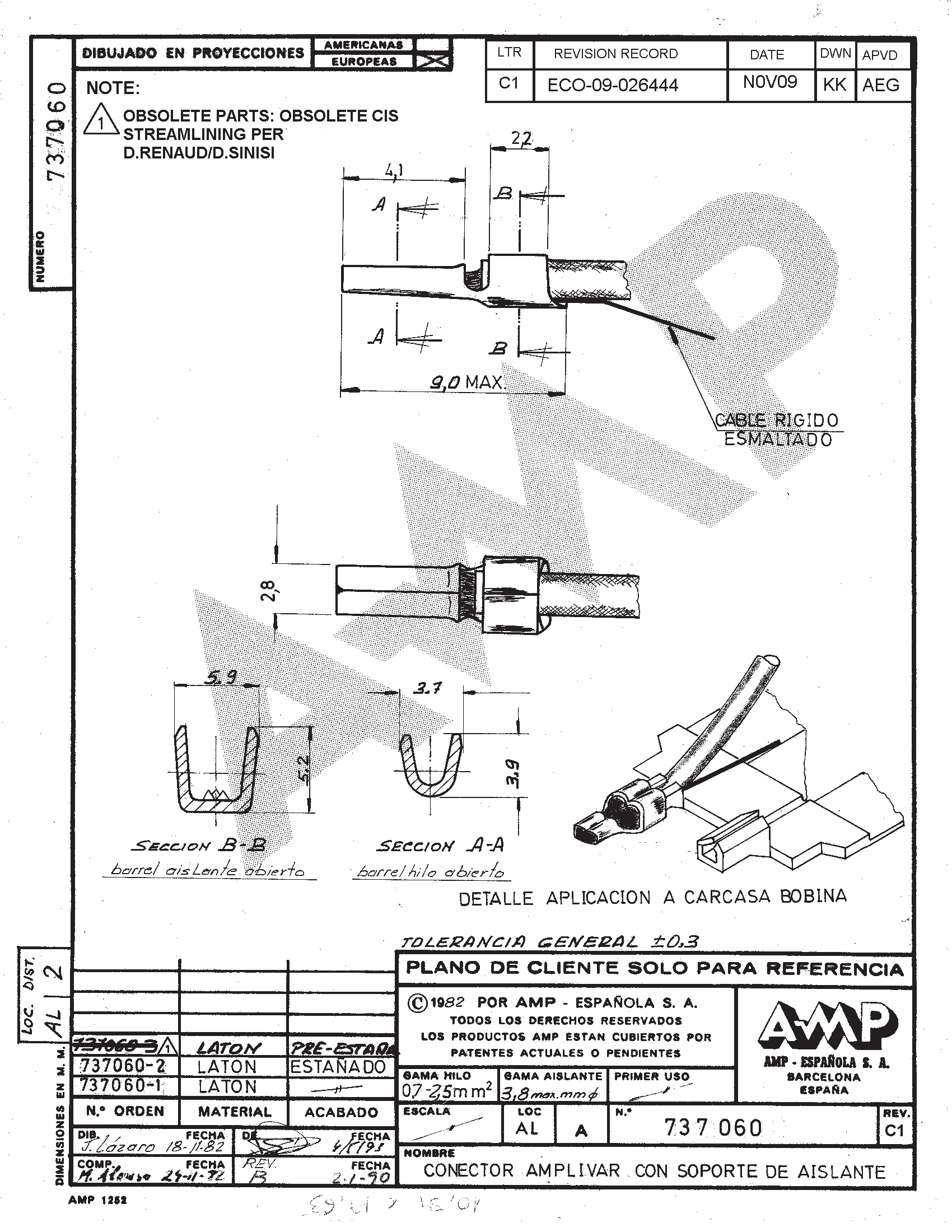 TE Connectivity 737060-1 for sale