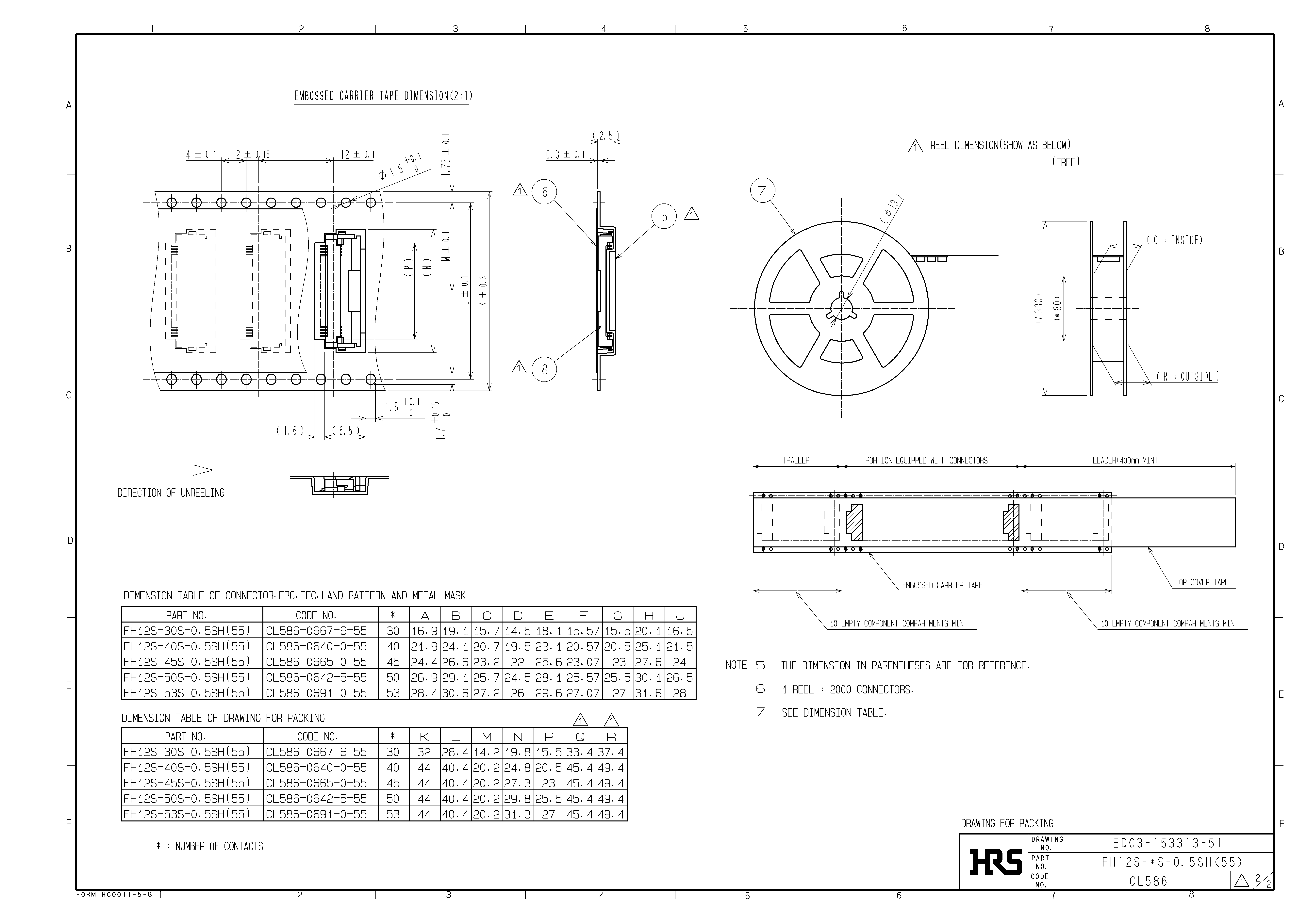 HRS FH12S-40S-0.5SH(55) for sale