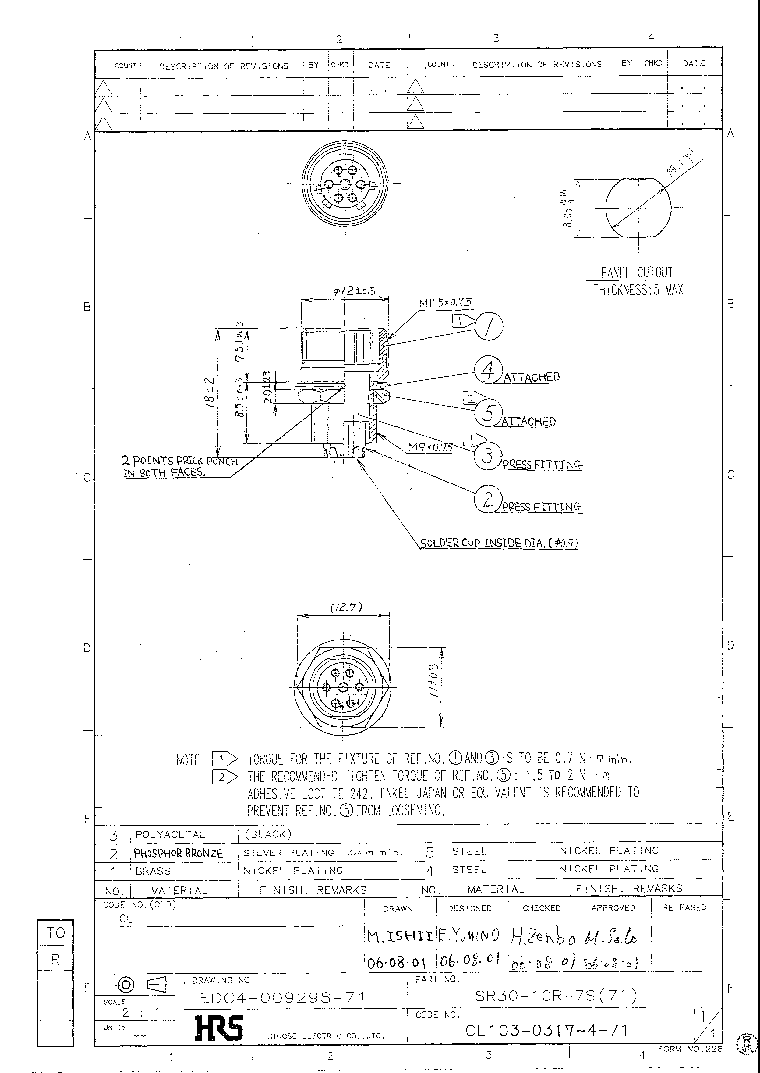 HRS SR30-10R-7S(71) for sale