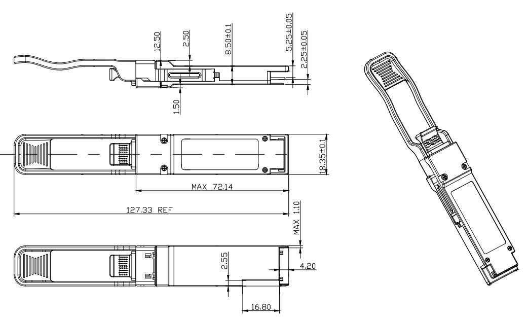 ADAM TECH TVEQSFP28SR4-1 for sale
