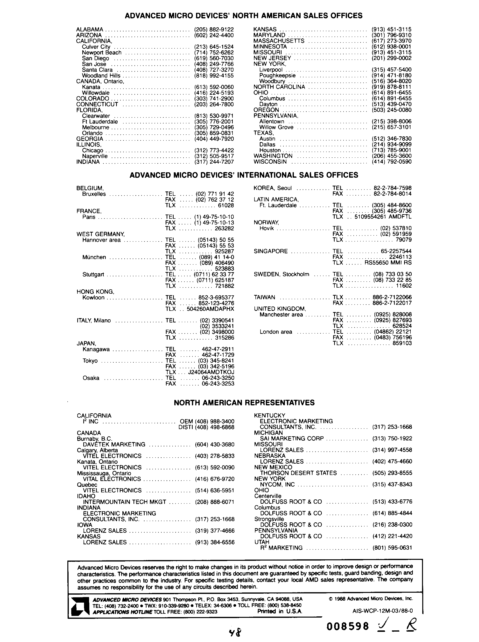 AMD AM29C116-2JC for sale