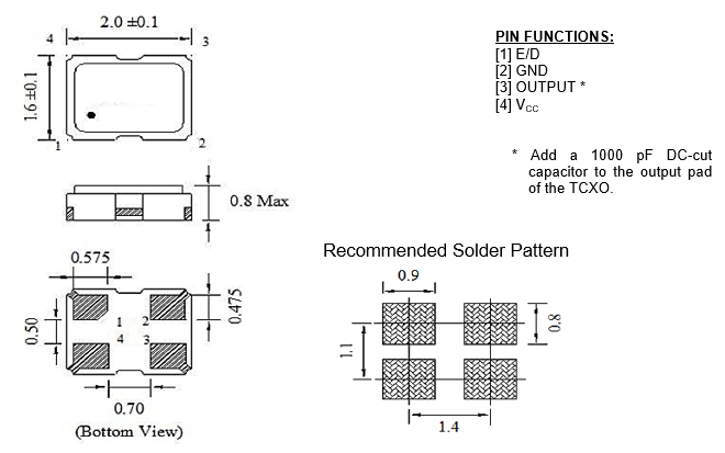 Raltron RTXE-2016ED333-C-10.000-TR for sale