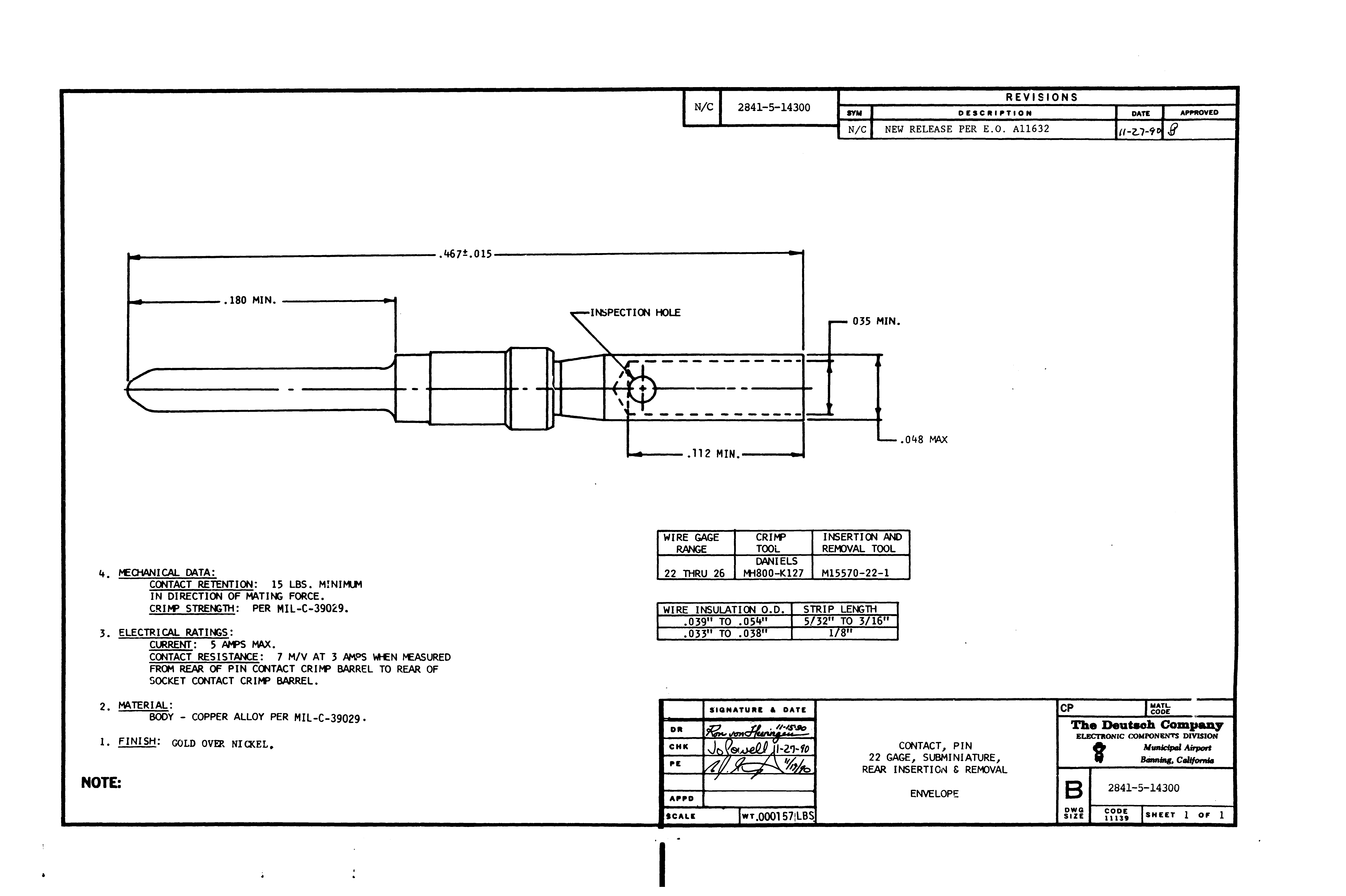 TE Connectivity 2841-5-14300 for sale