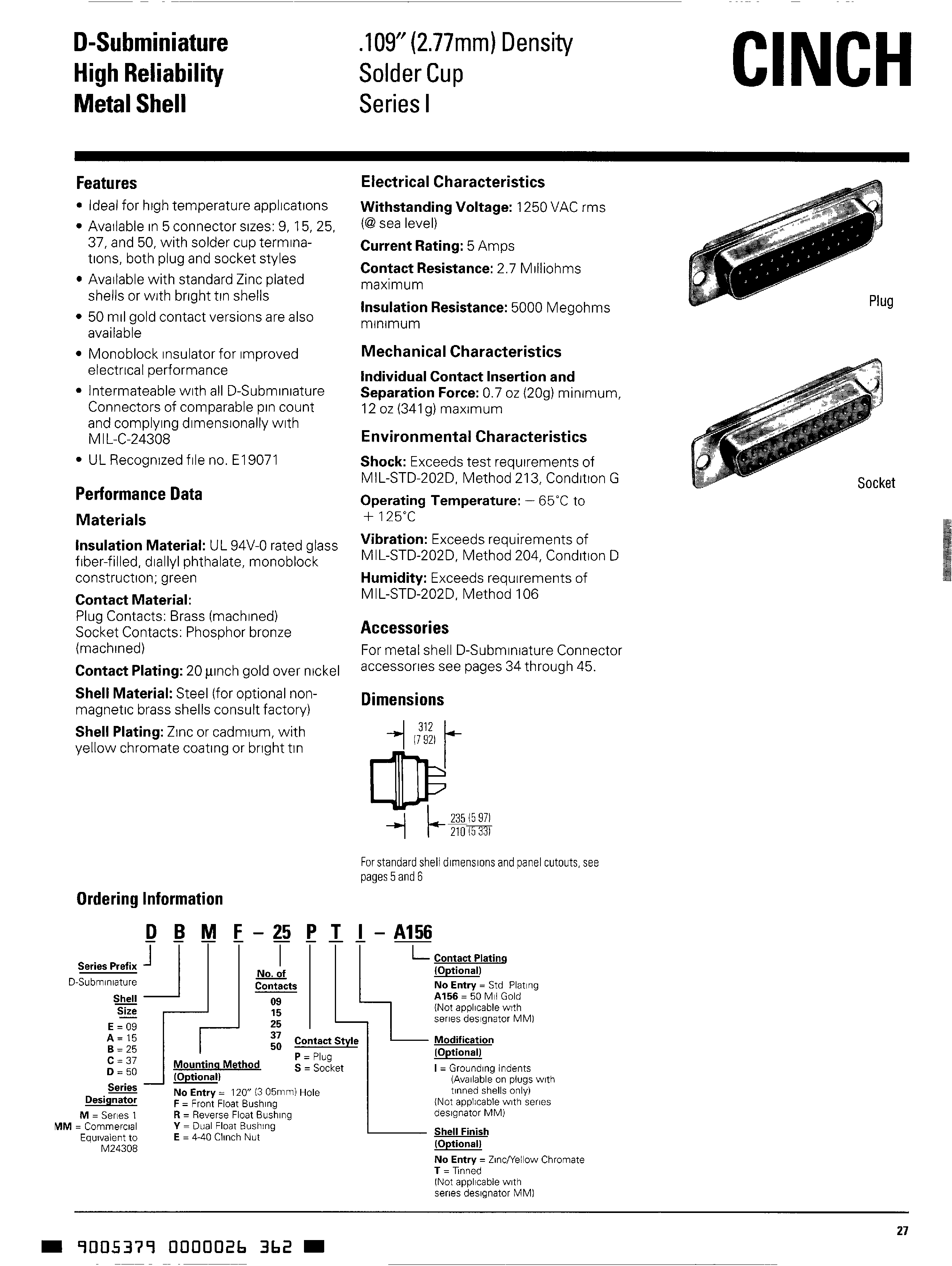 CINCH DAMF15S for sale