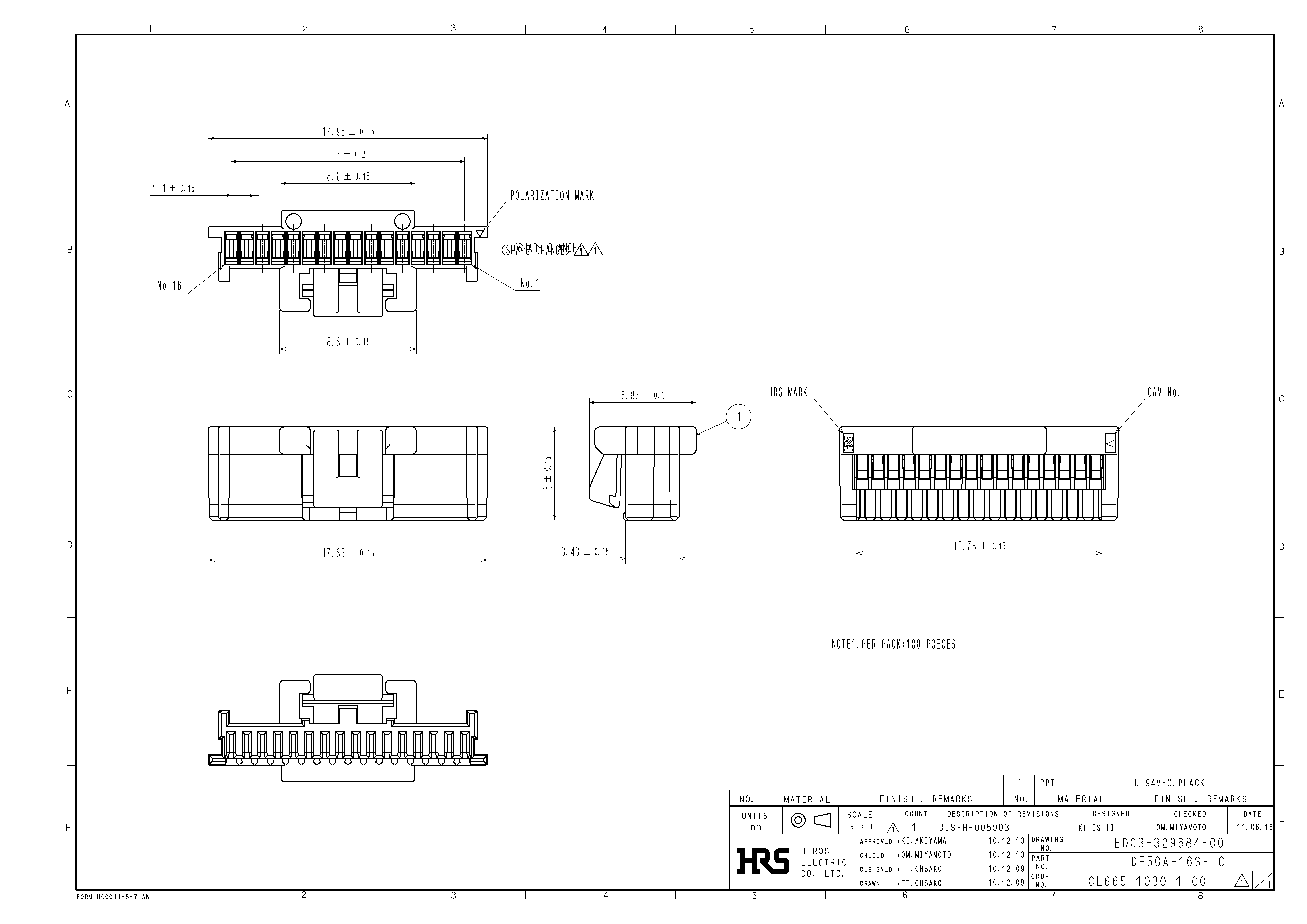 HRS DF50A-16S-1C for sale
