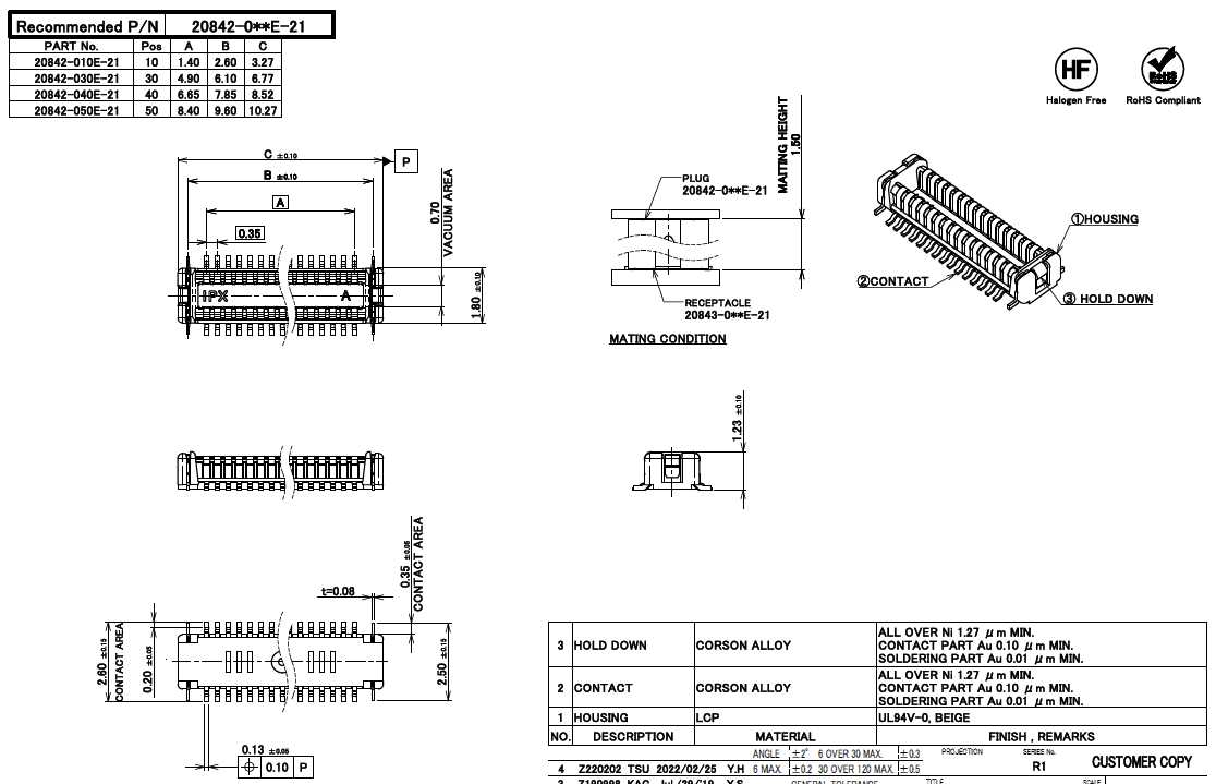 I-PEX 20843-050E-21 for sale