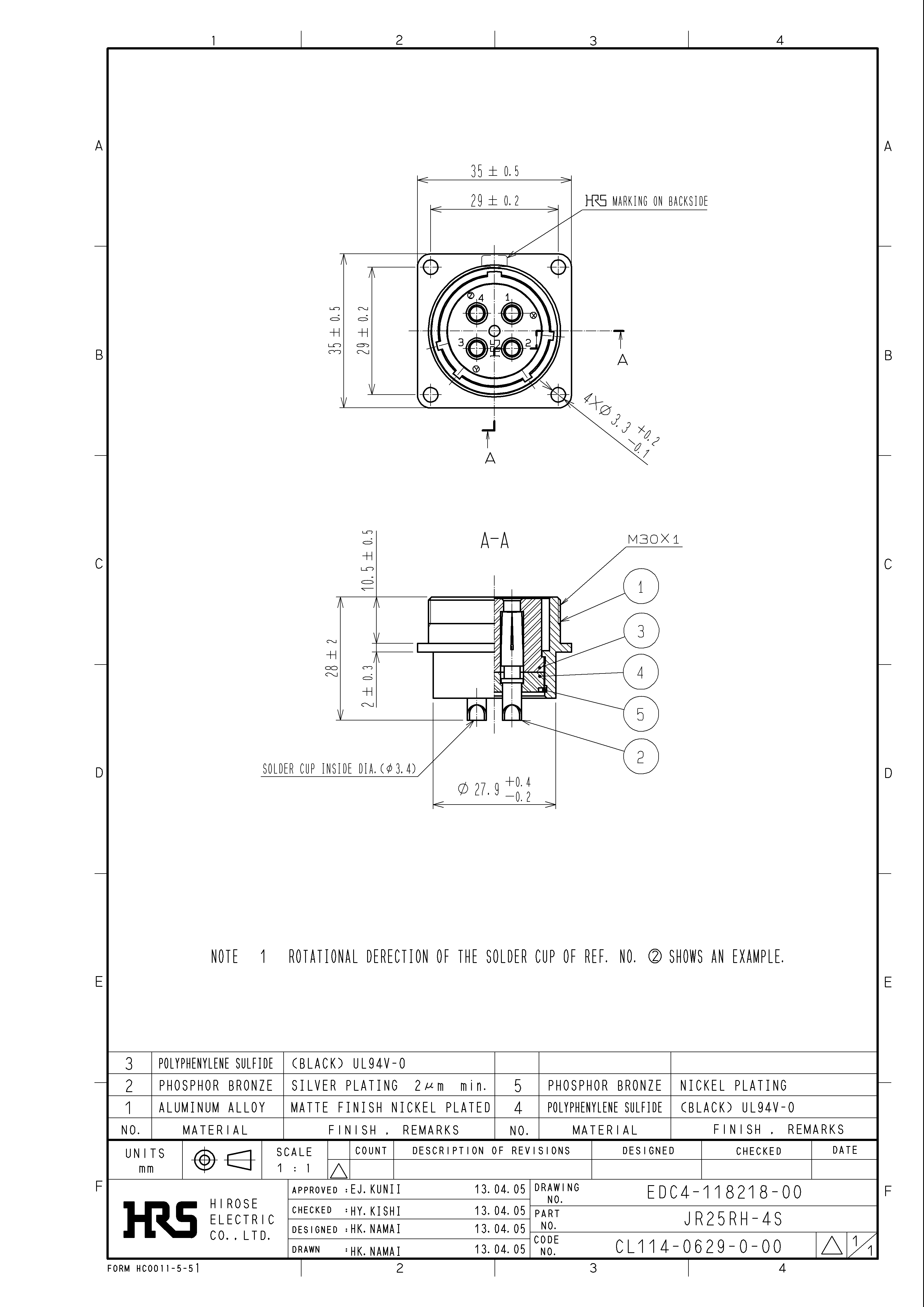 HRS JR25RH-4S for sale