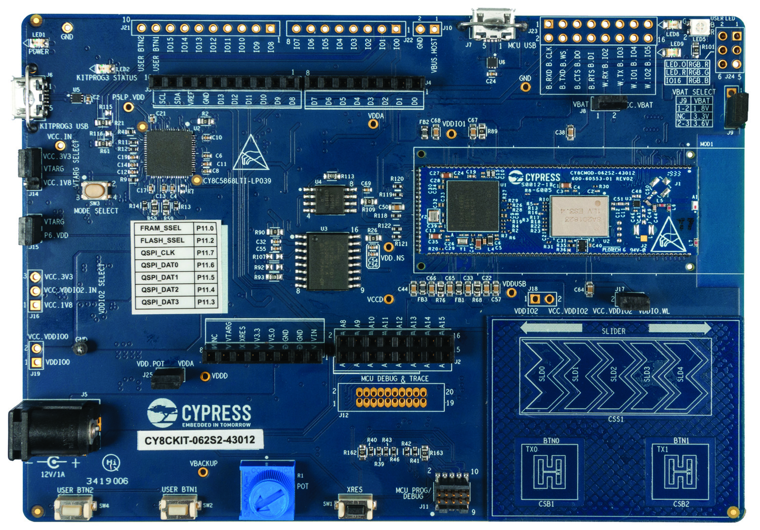 Infineon/CYPRESS CY8CKIT-062S2-43012 for sale