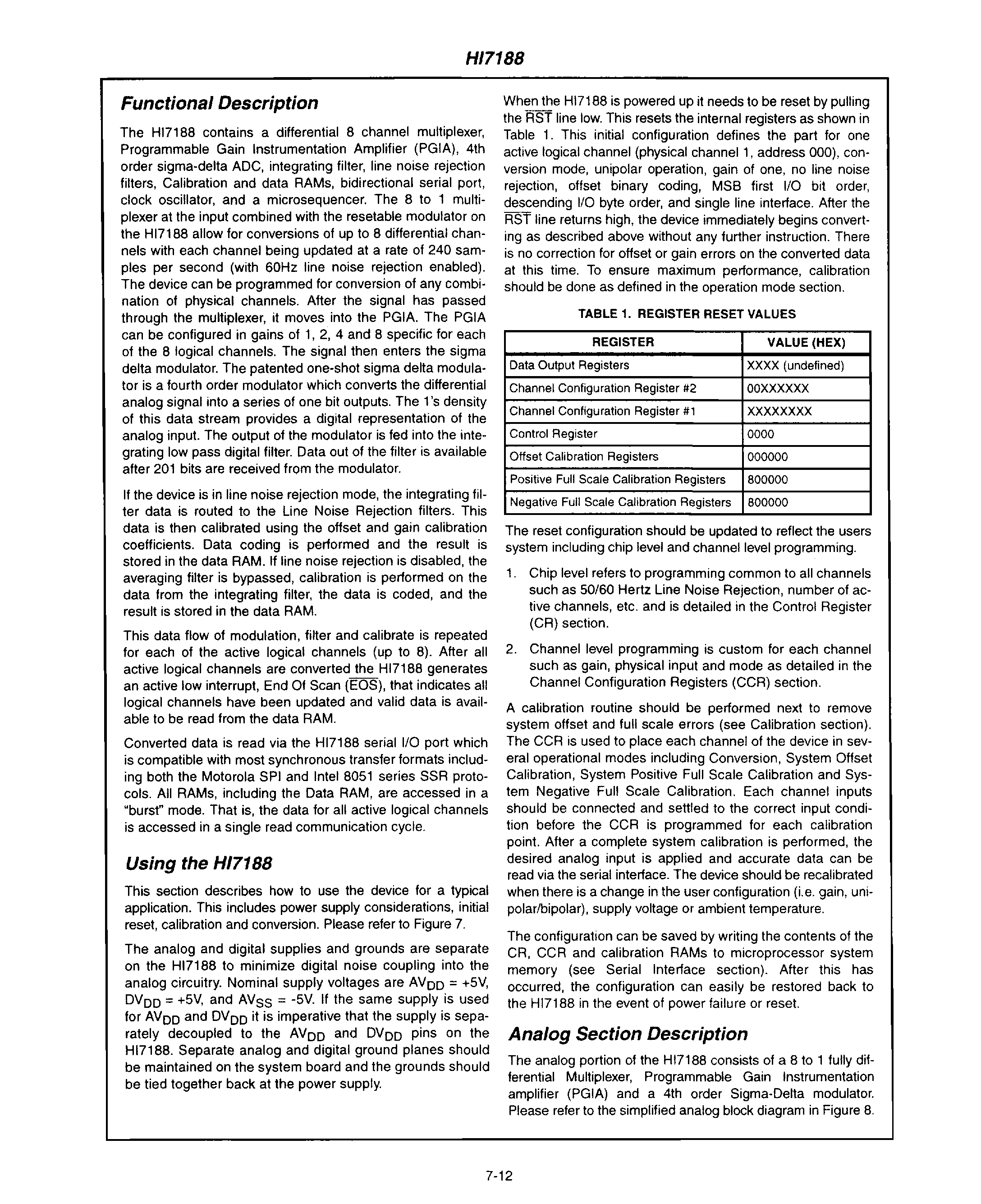 Rochester Electronics HI7188IN-G for sale