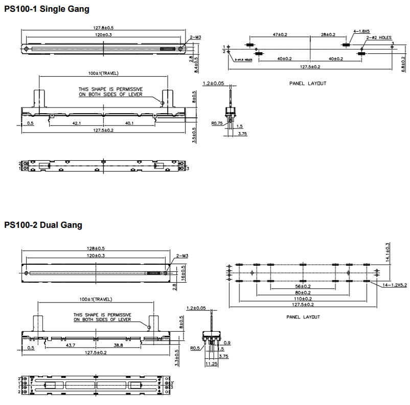 TT Electronics PS100-1B1BR1MEG for sale