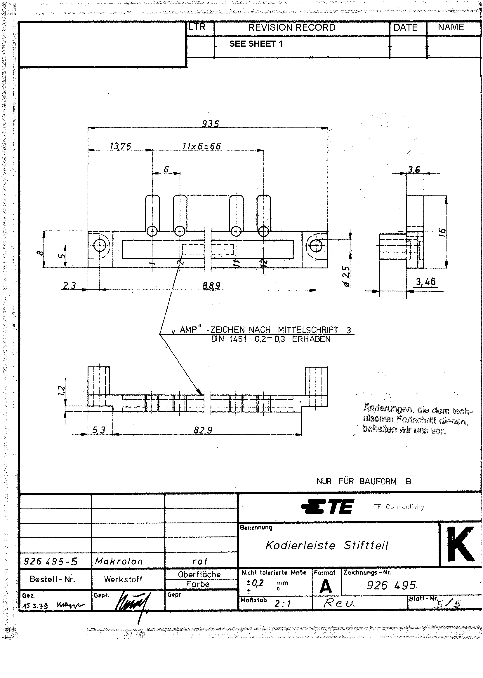 TE Connectivity 926495-1 for sale