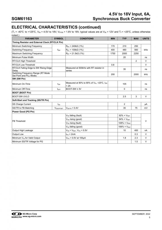SGMICRO SGM61163XTRI14G/TR index 5
