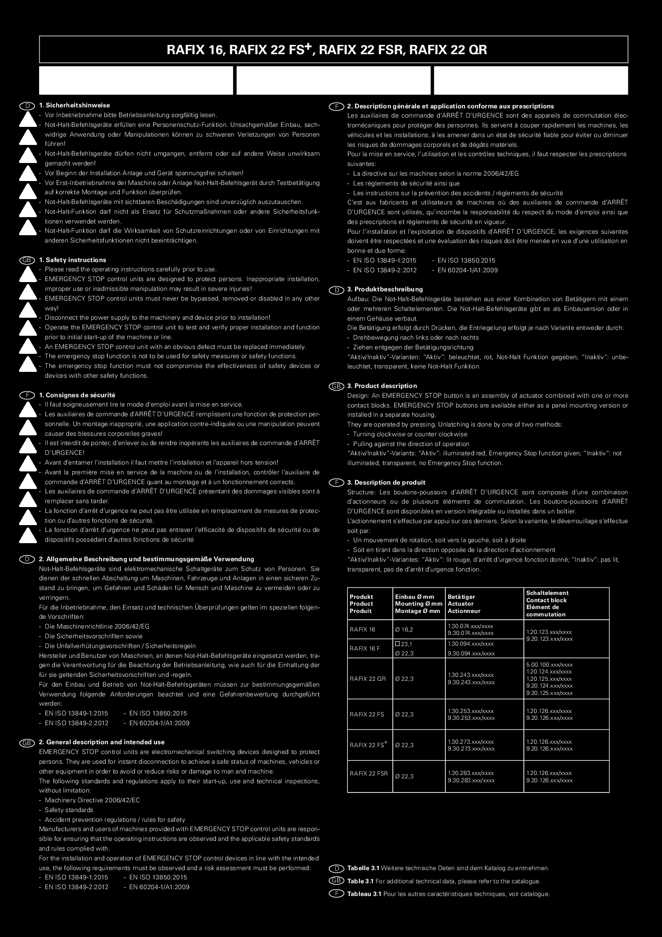 RAFI 9.30.273.031/2300 for sale