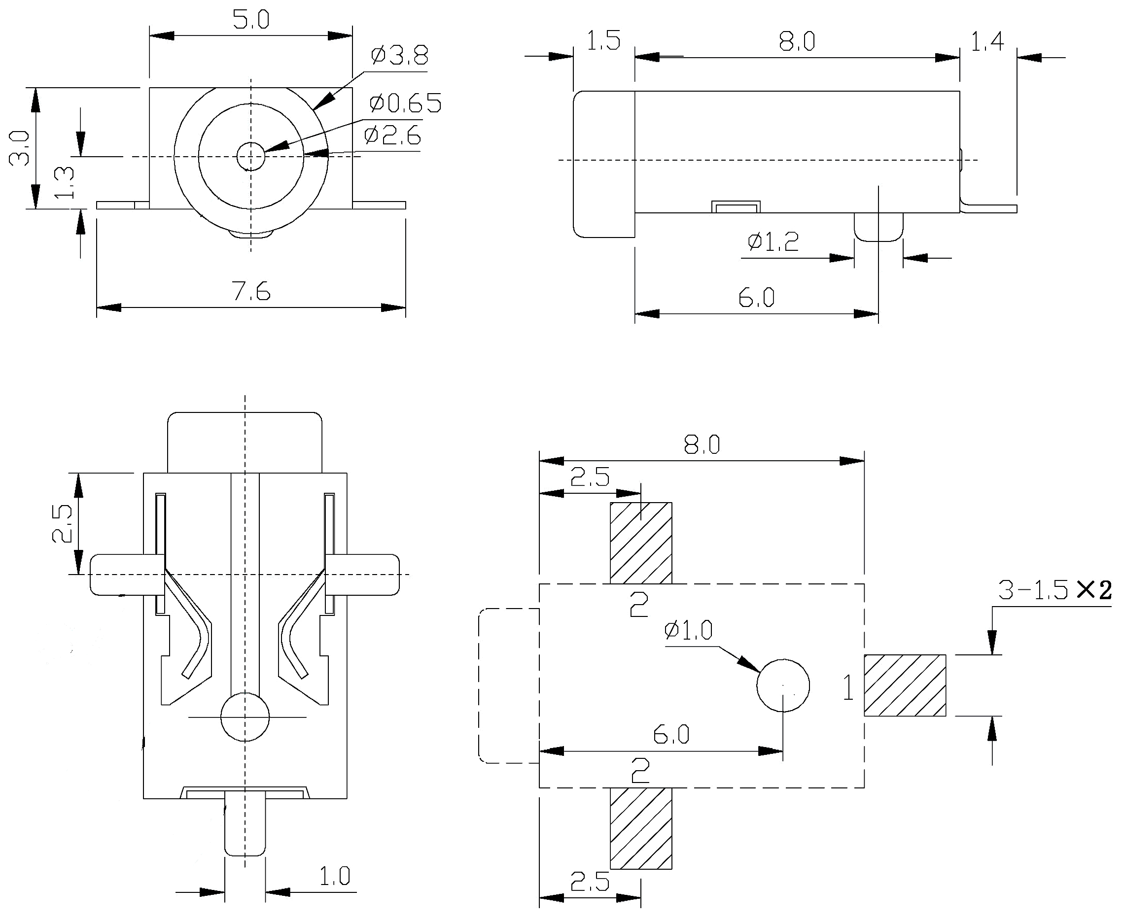 CUI PJ-038-SMT-TR for sale