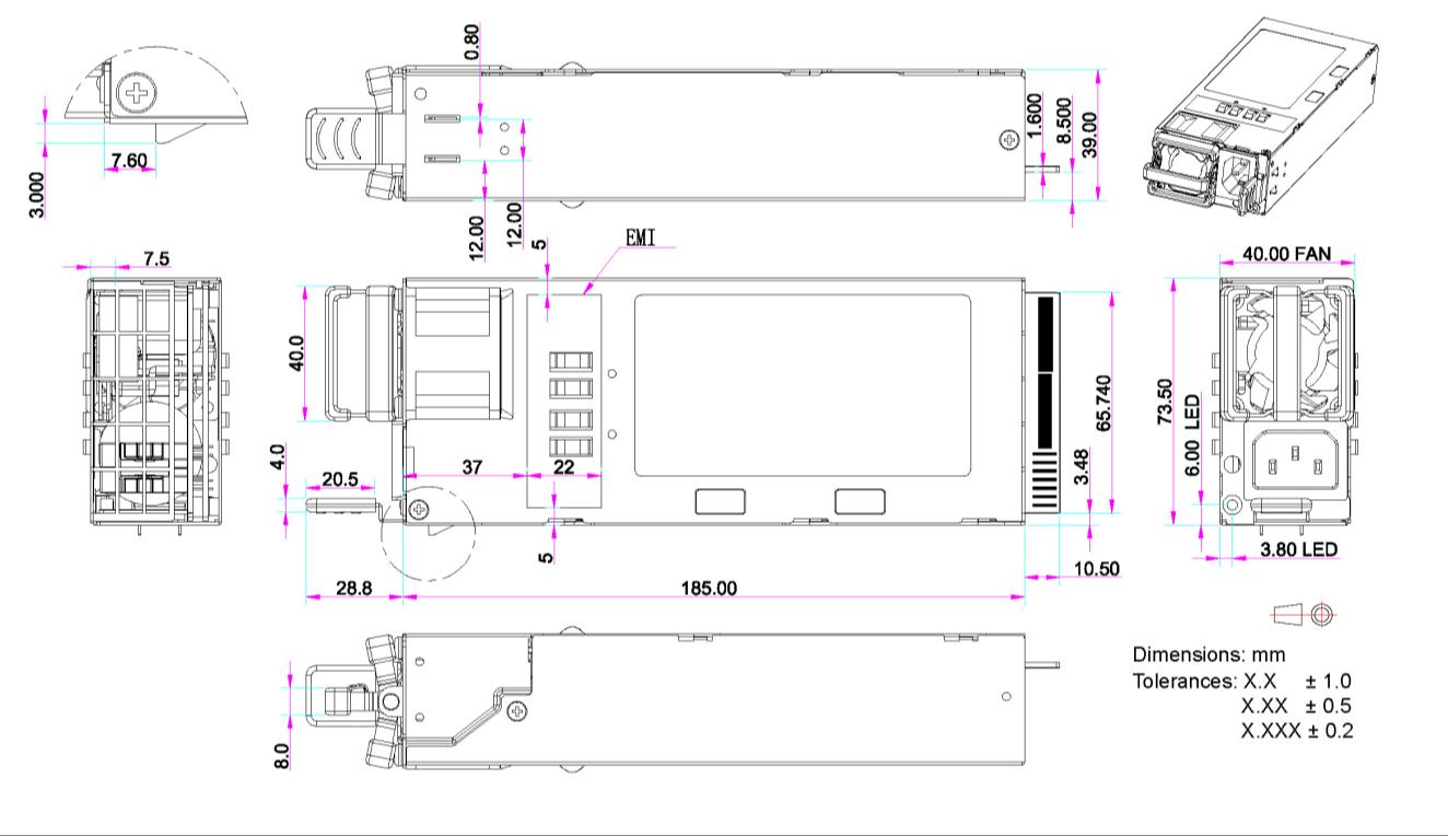 Bel Fuse PEC1600-12-074NA for sale