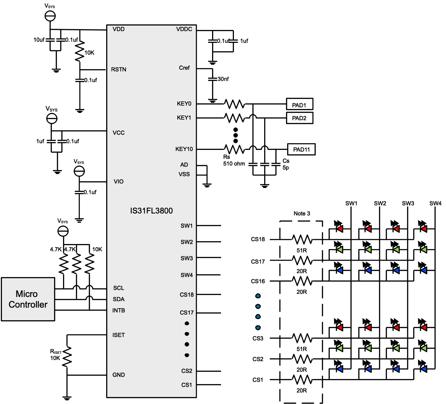 ISSI IS31FL3800-QFLS3-EB for sale