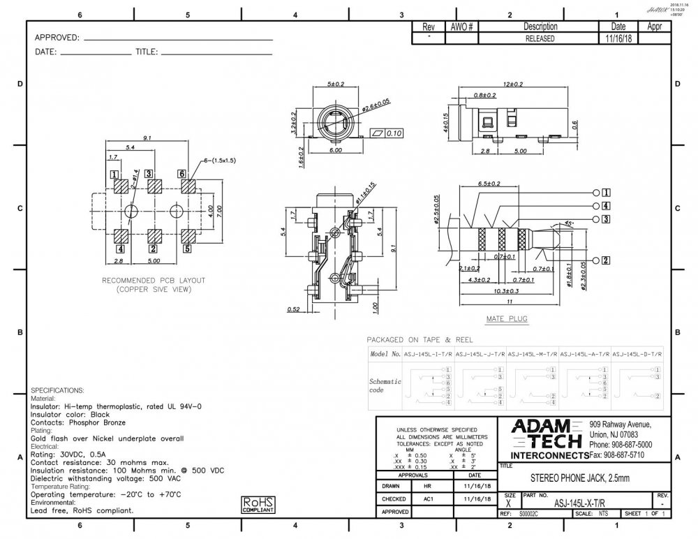 ADAM TECH ASJ-145L-I-T/R | ICBOY