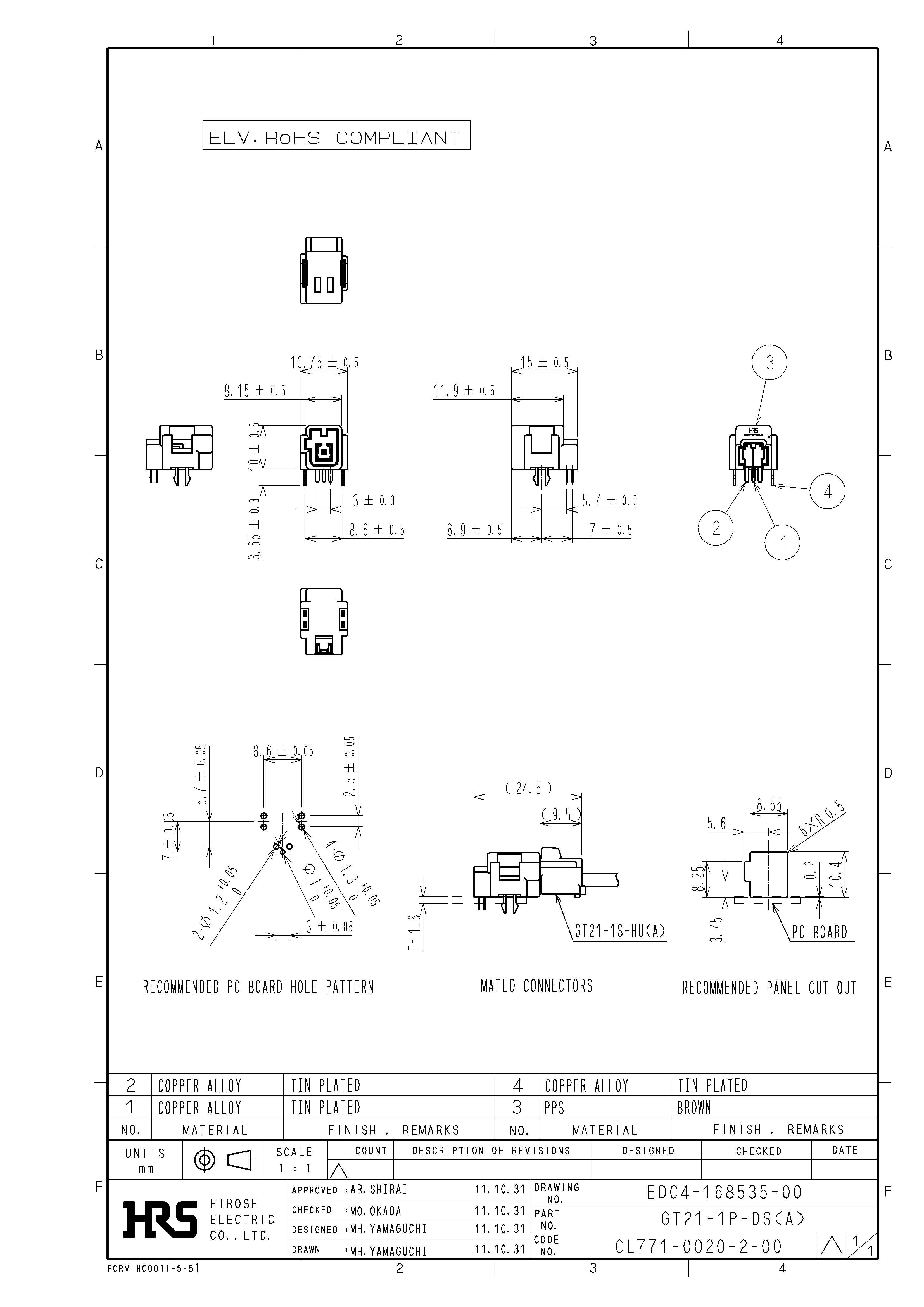 HRS GT21-1P-DS(A) for sale