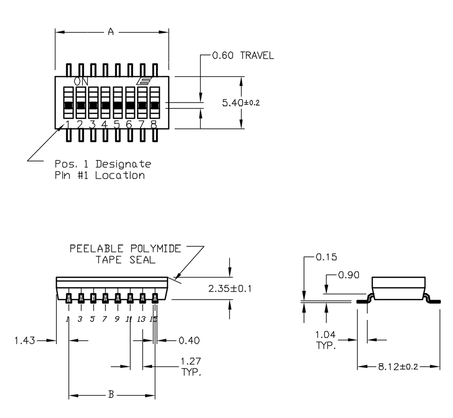 E-Switch KAD08TGGR for sale