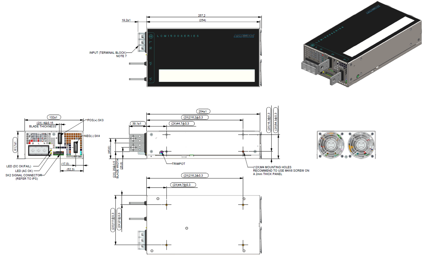 Artesyn LCM1500L-T for sale
