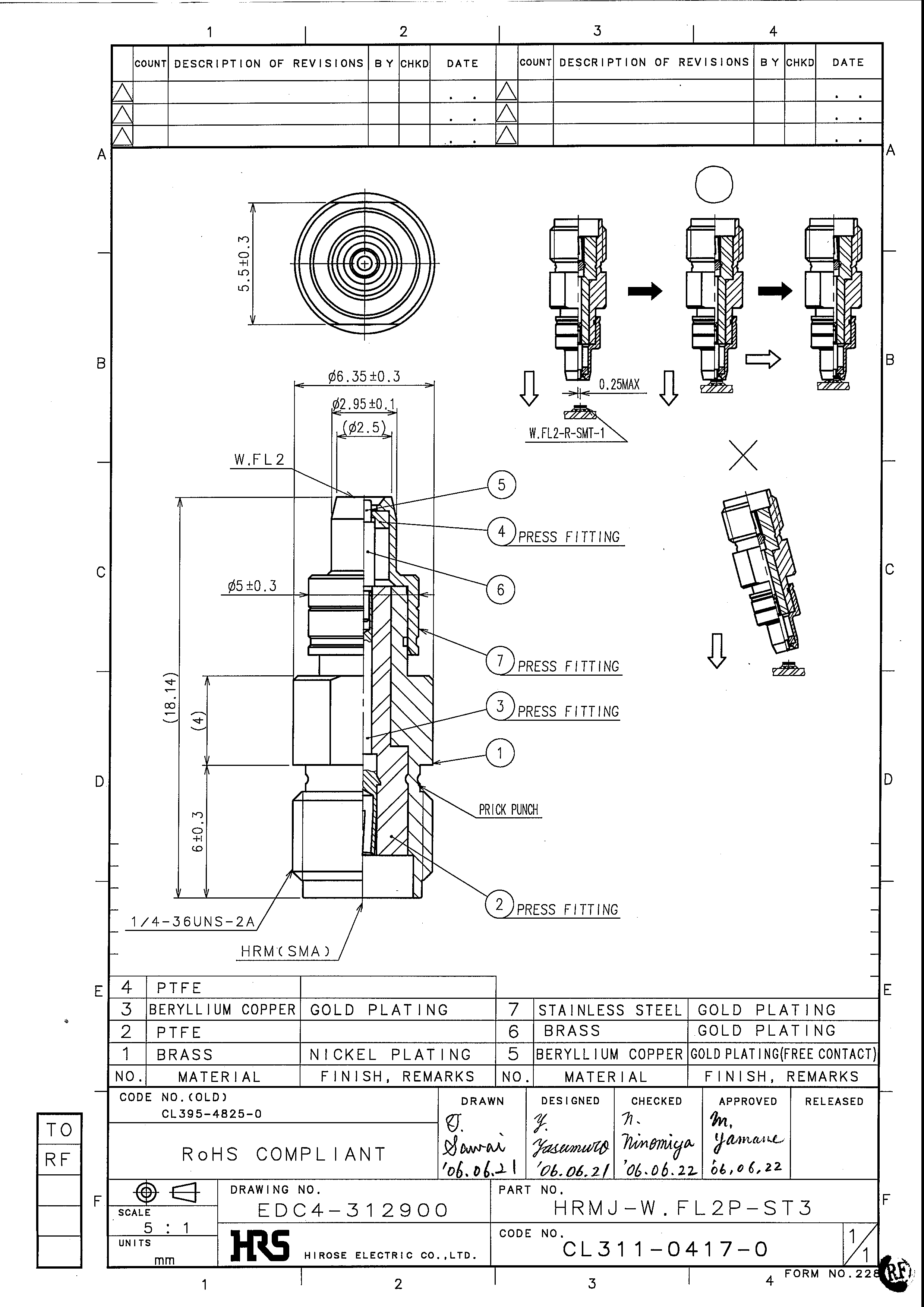 HRS HRMJ-W.FL2P-ST3 for sale