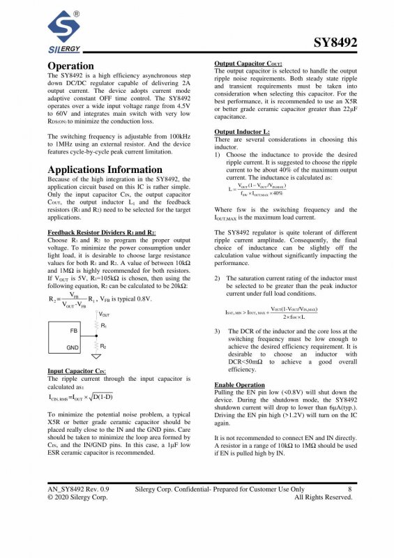 Silergy SY8492FCC index 8
