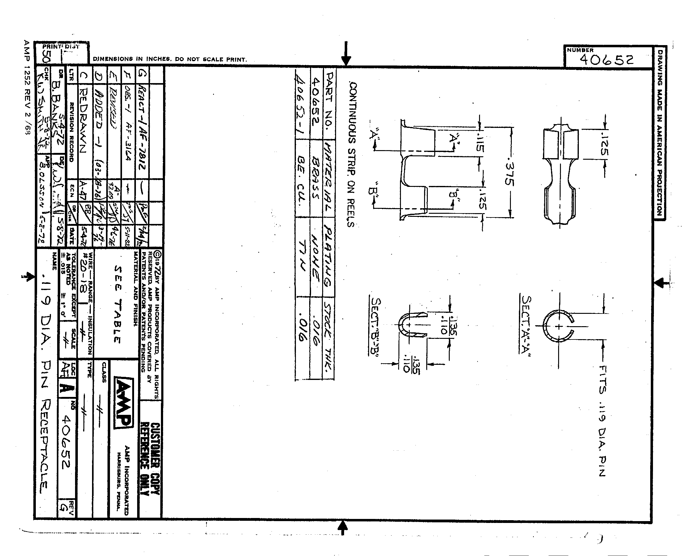 TE Connectivity 40652 for sale