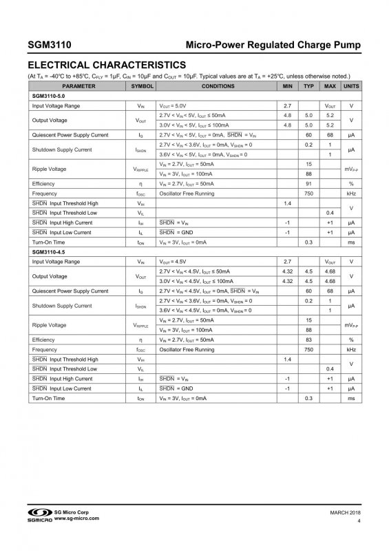 SGMICRO SGM3110-5.0YN6/TR index 4