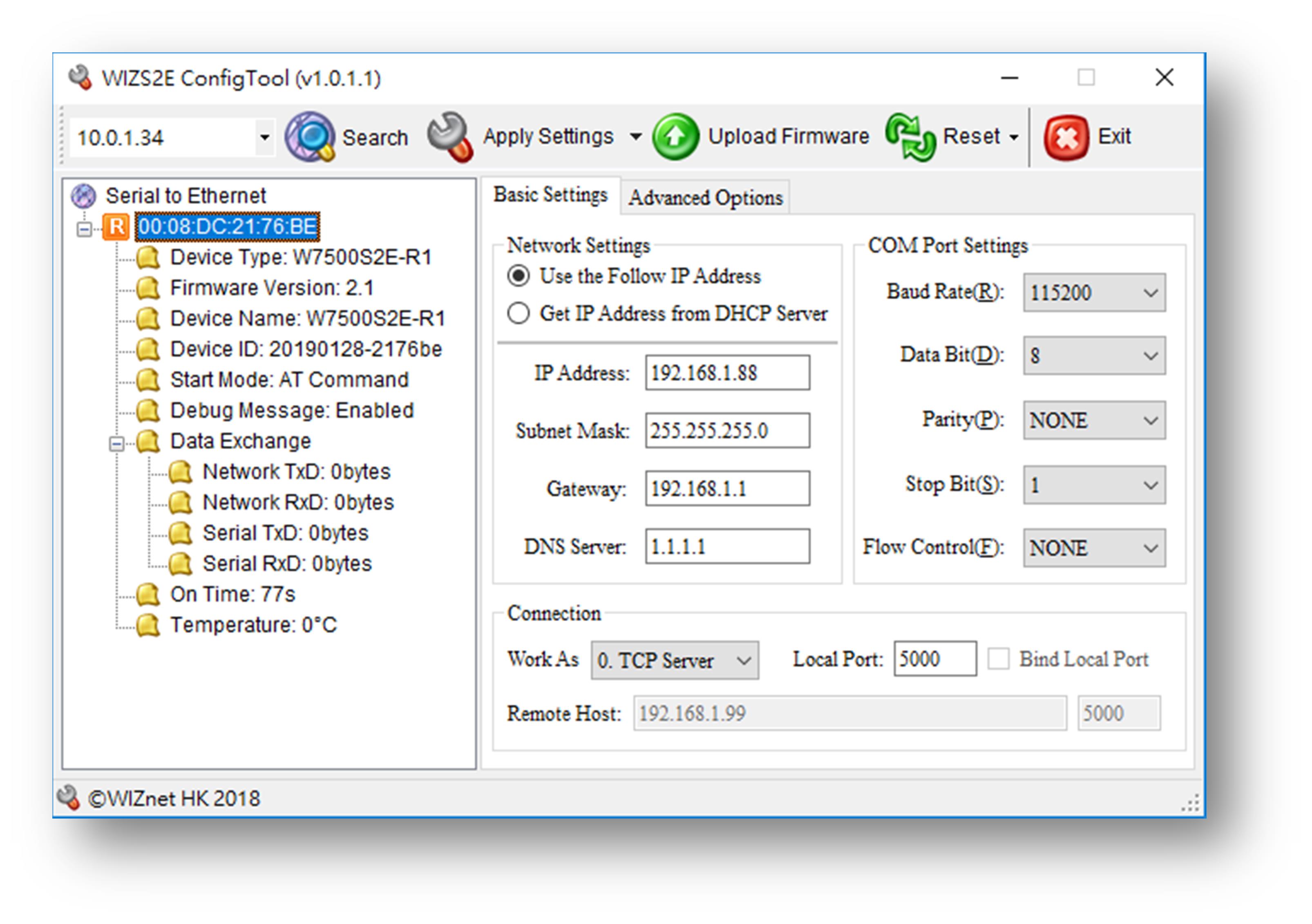WIZNET W7500-S2E for sale