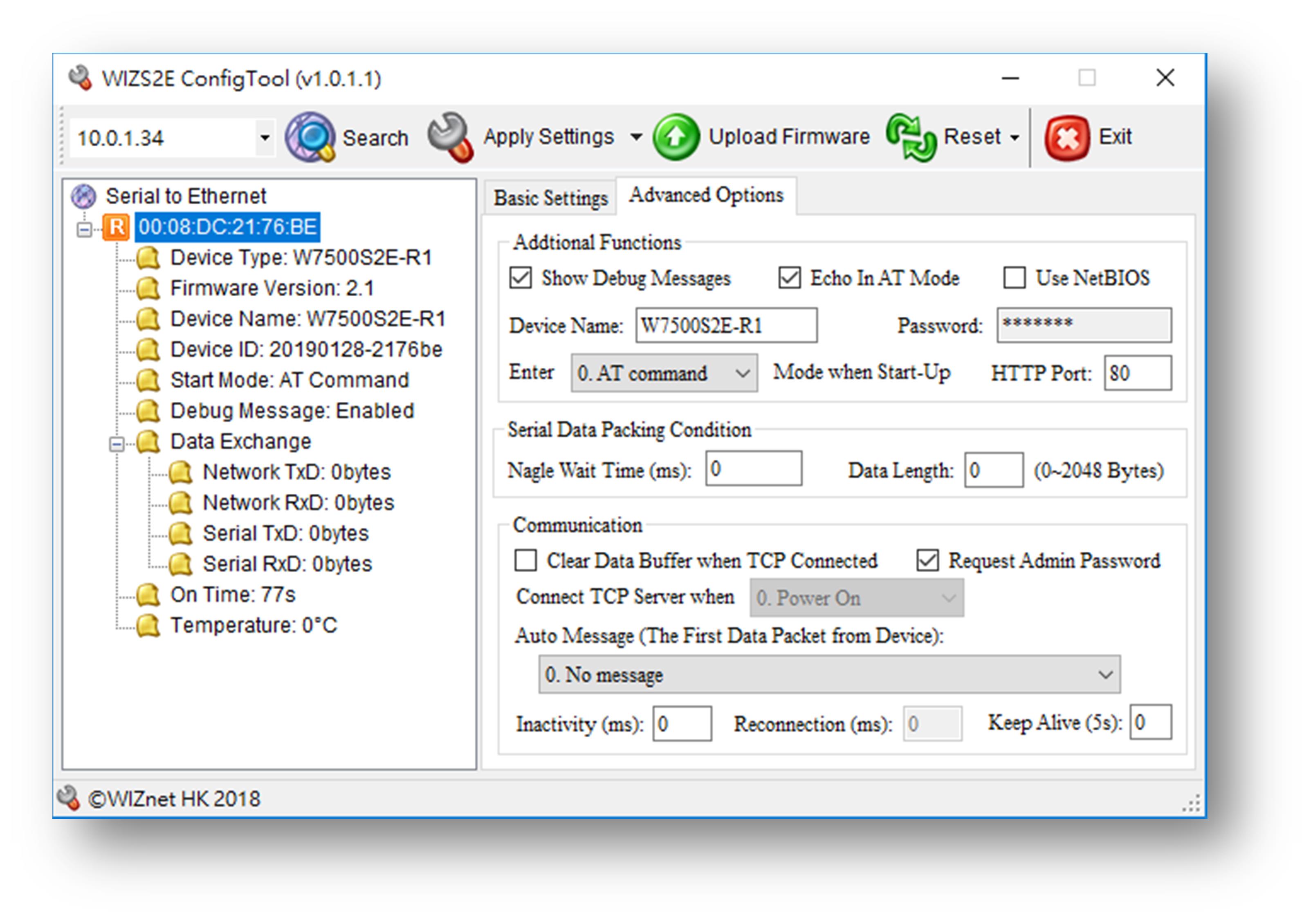 WIZNET W7500-S2E for sale