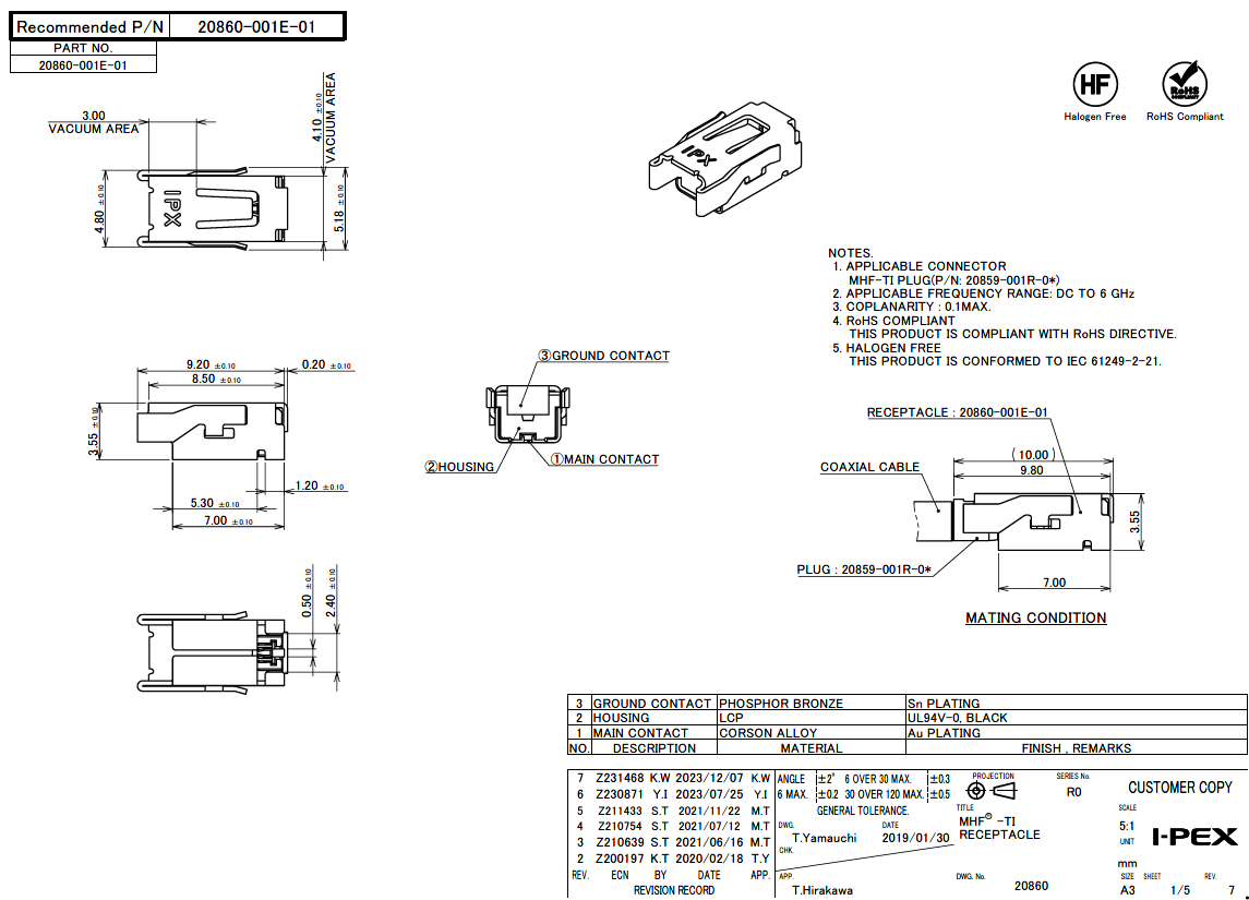 I-PEX 20860-001E-01 for sale