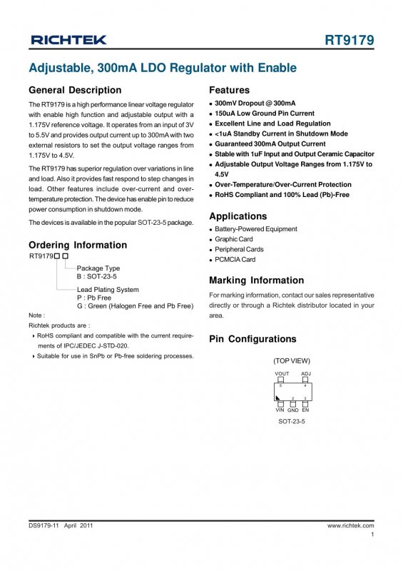 RICHTEK RT9179GB(Z00) index 1