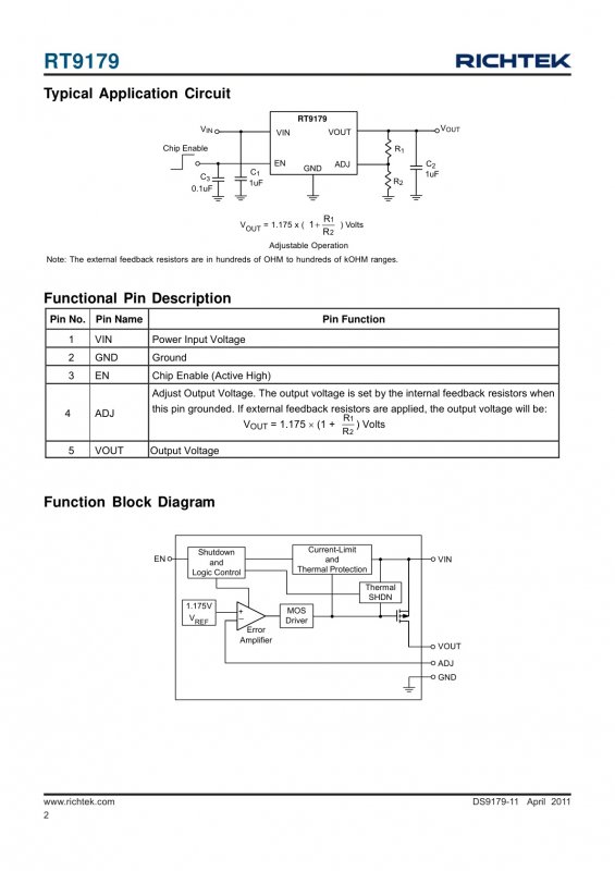 RICHTEK RT9179GB(Z00) index 2